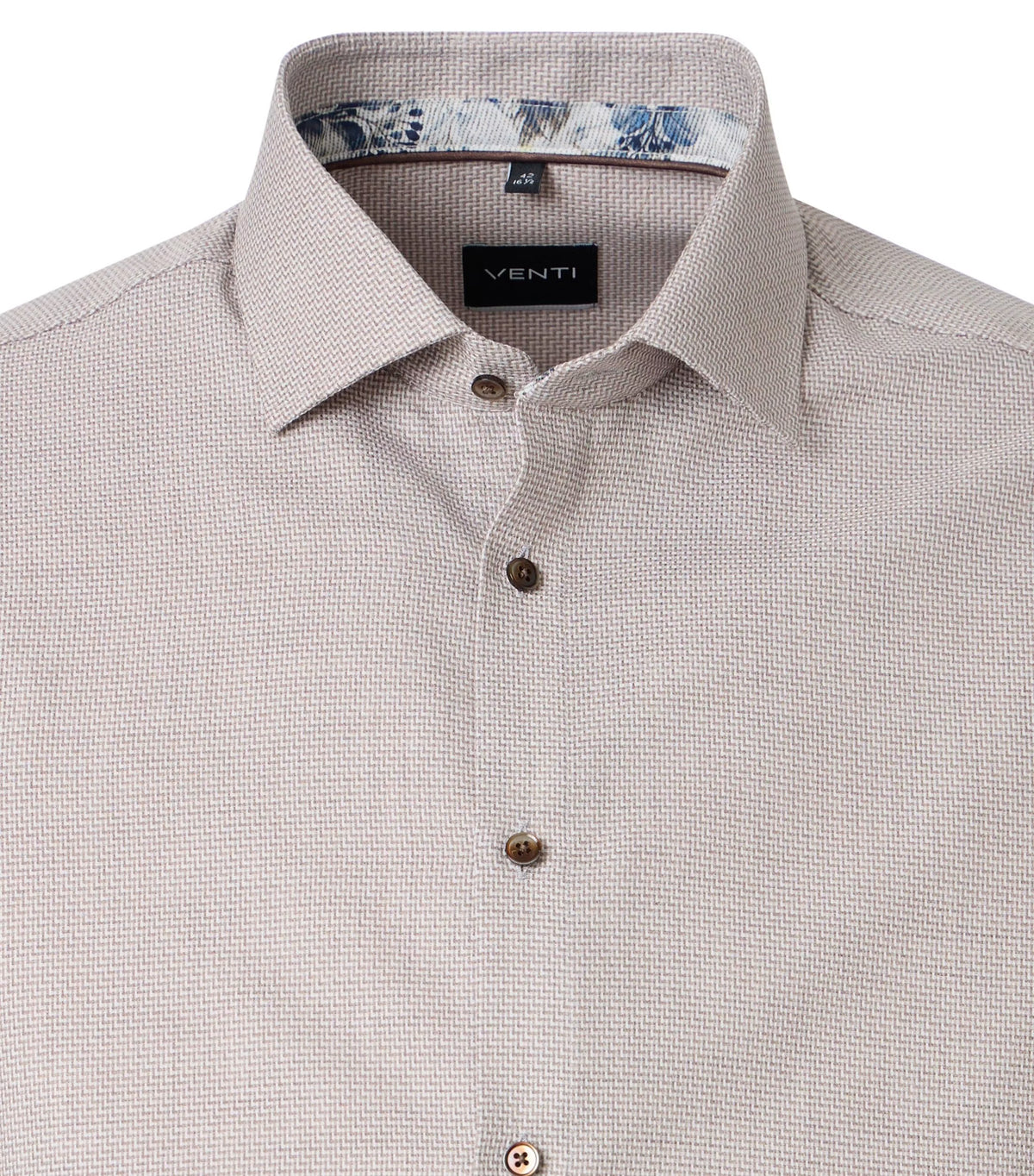 MODERN FIT WOVEN CHEVRON PATTERN