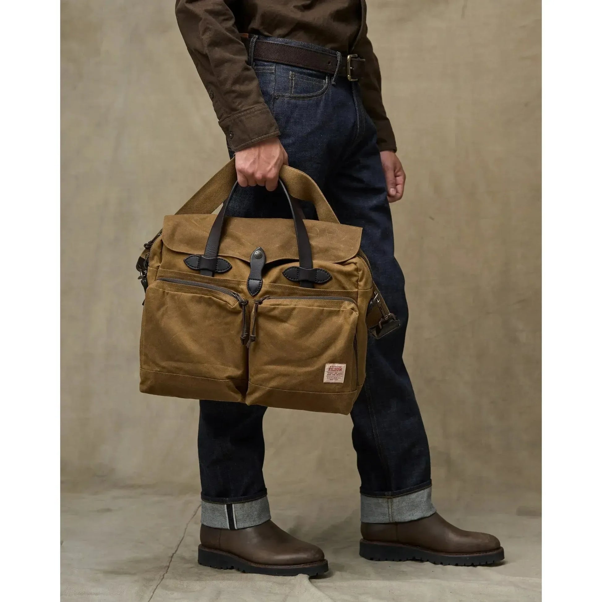 24 HOUR TIN CLOTH BRIEFCASE-TRAVEL ACCESSORIES-FILSON-JB Evans Fashions & Footwear