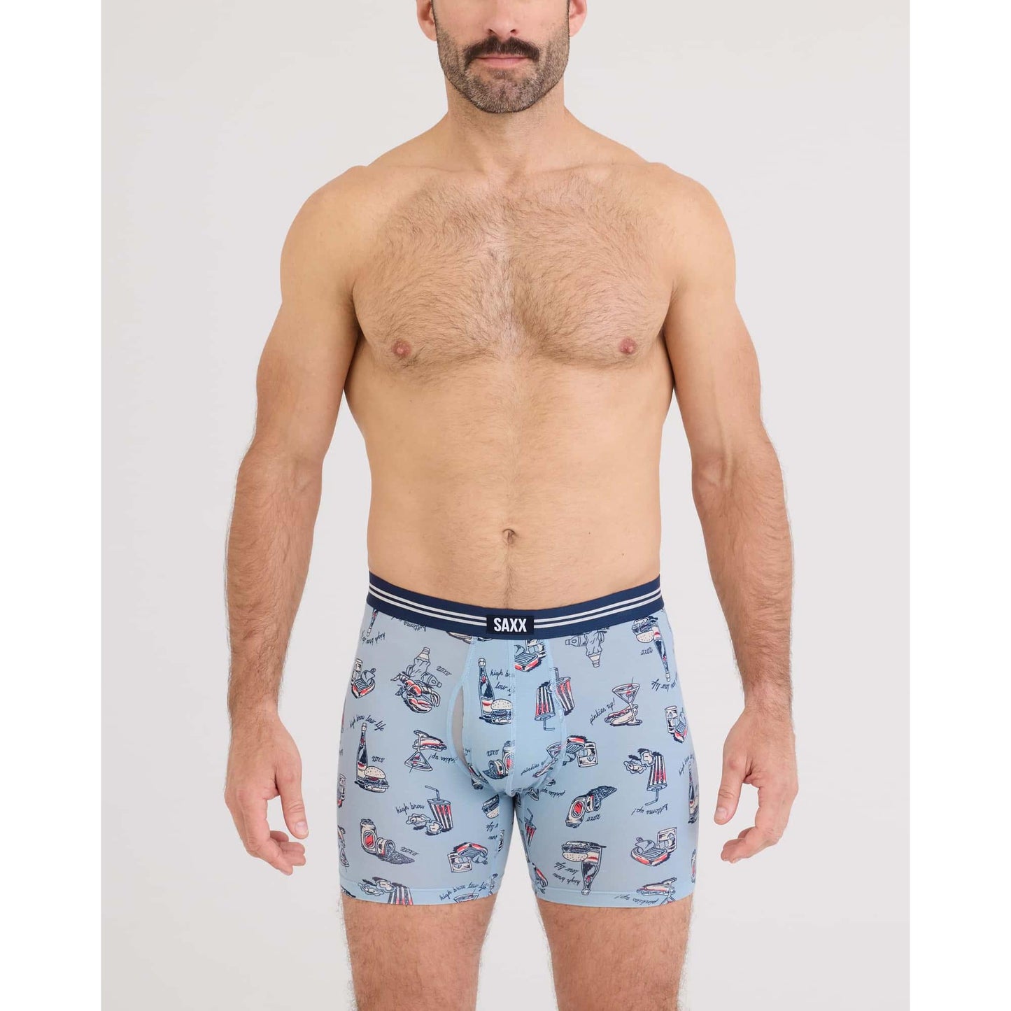 2PK VIBE EXTRA SOFT COMFORT BOXER BRIEF - HIGH BROW-MENS UNDERWEAR-SAXX UNDERWEAR-JB Evans Fashions & Footwear