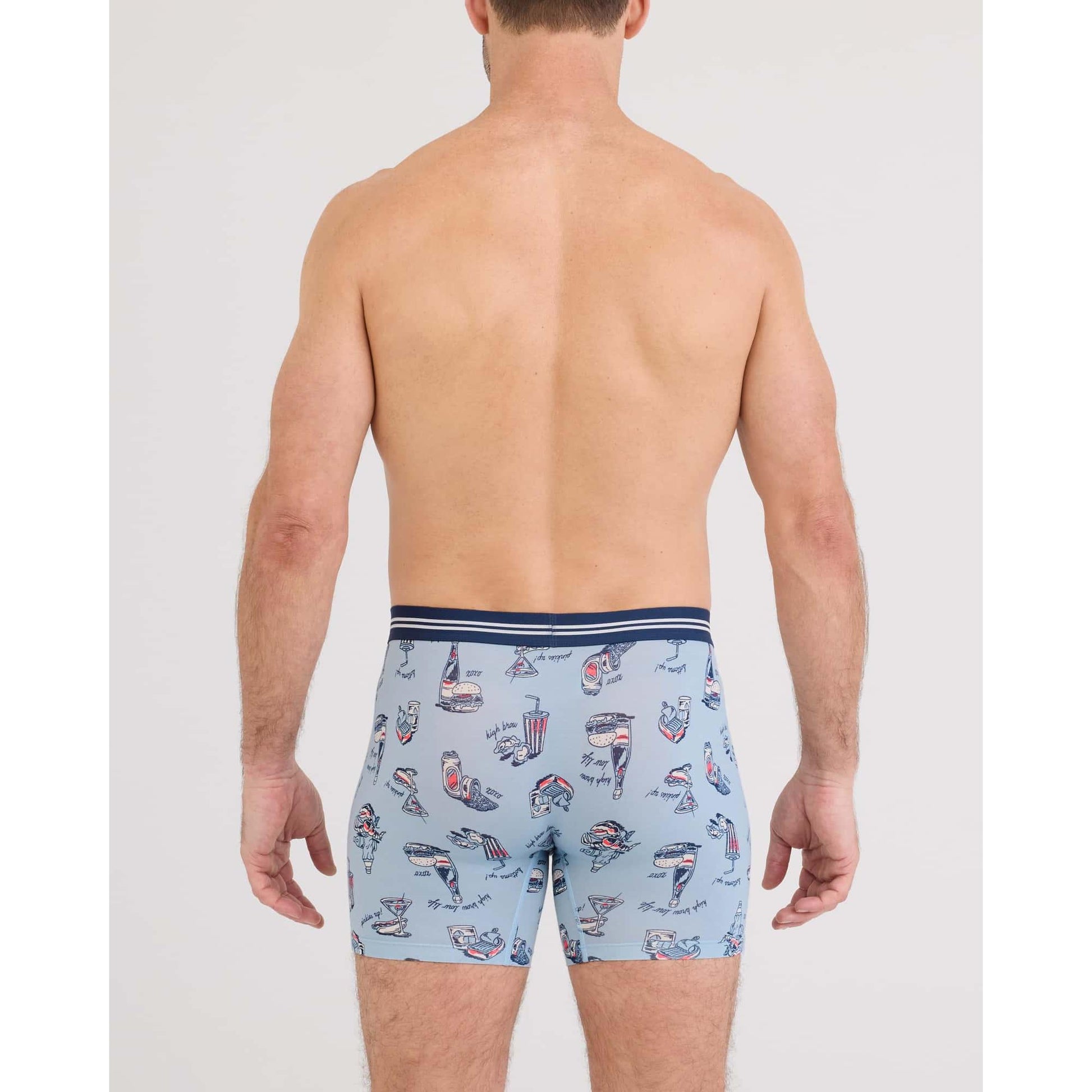 2PK VIBE EXTRA SOFT COMFORT BOXER BRIEF - HIGH BROW-MENS UNDERWEAR-SAXX UNDERWEAR-JB Evans Fashions & Footwear