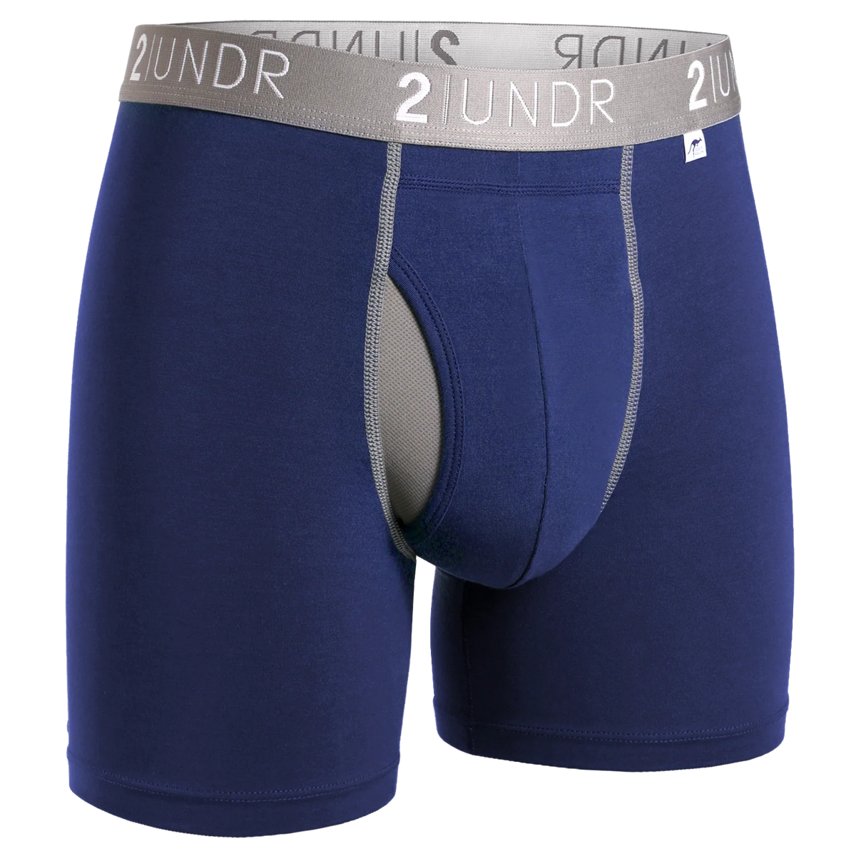2UNDR SS 6" BB SOLID 3PK BLK/GRY/NVY
