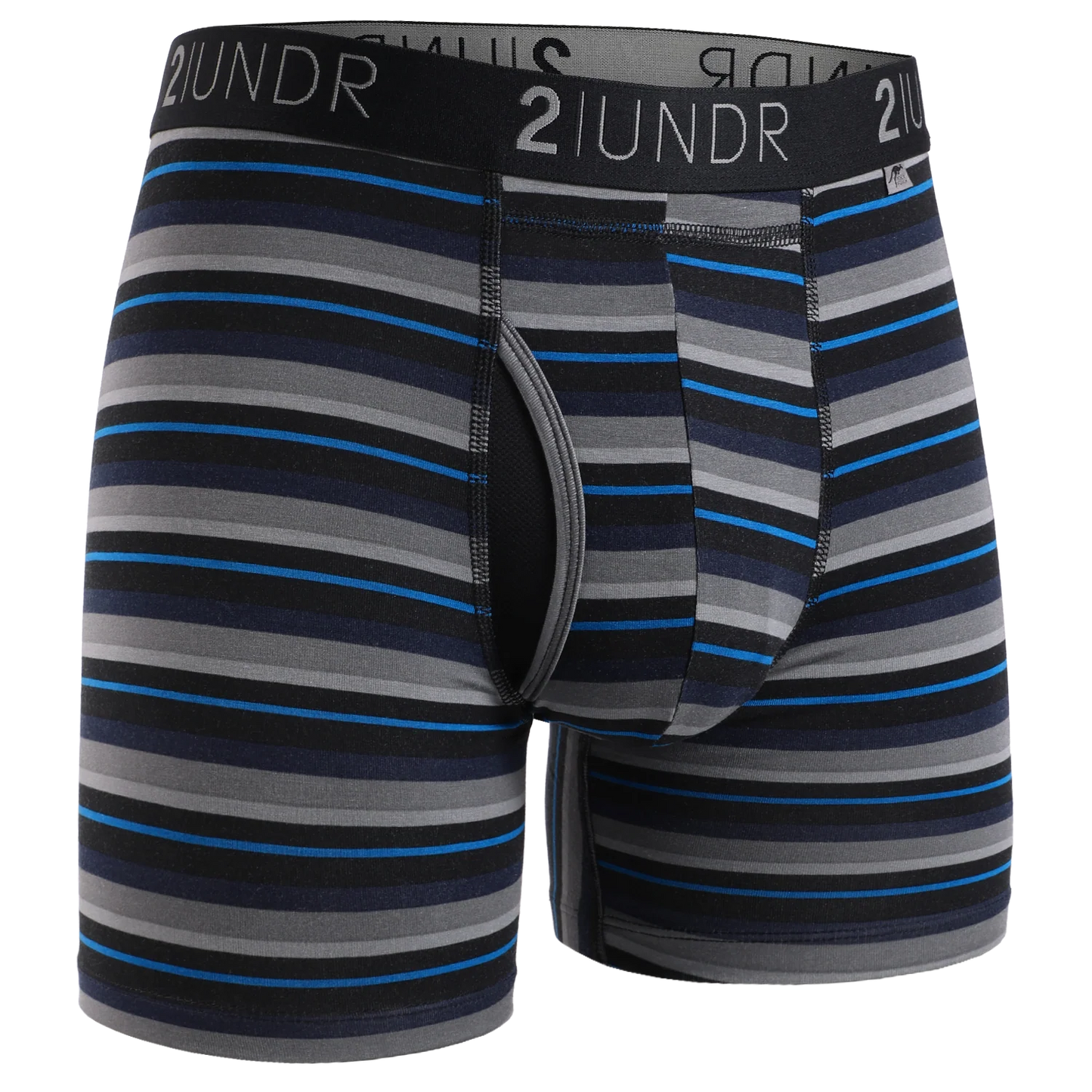 SWING SHIFT 6" BOXER BRIEF - BLUE STRIPE