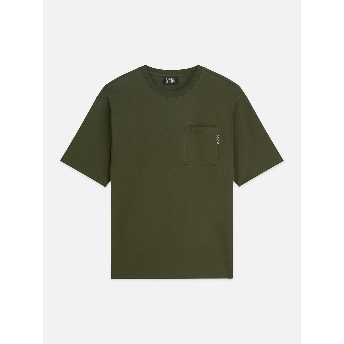 3 CROSSES CHEST POCKET LOOSE FIT TEE-MENS T-SHIRTS & POLO'S-SCOTCH & SODA-JB Evans Fashions & Footwear