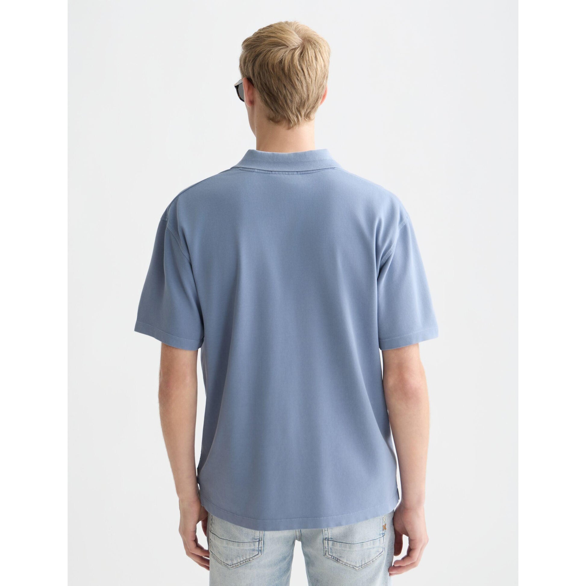 3 CROSSES PIQUE RELAXED FIT GARMENT DYE POLO-MENS T-SHIRTS & POLO'S-SCOTCH & SODA-JB Evans Fashions & Footwear
