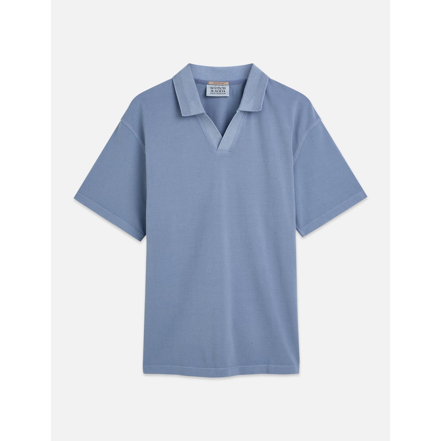 3 CROSSES PIQUE RELAXED FIT GARMENT DYE POLO-MENS T-SHIRTS & POLO'S-SCOTCH & SODA-JB Evans Fashions & Footwear