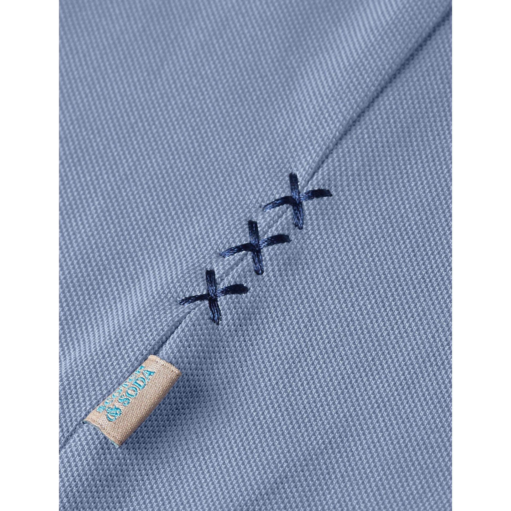 3 CROSSES PIQUE RELAXED FIT GARMENT DYE POLO-MENS T-SHIRTS & POLO'S-SCOTCH & SODA-JB Evans Fashions & Footwear
