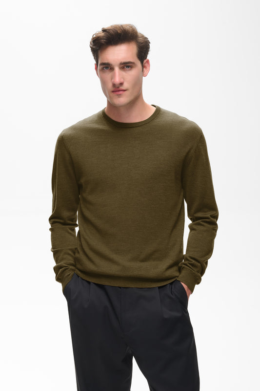 MARGRATE MERINO CREW NECK SWEATER