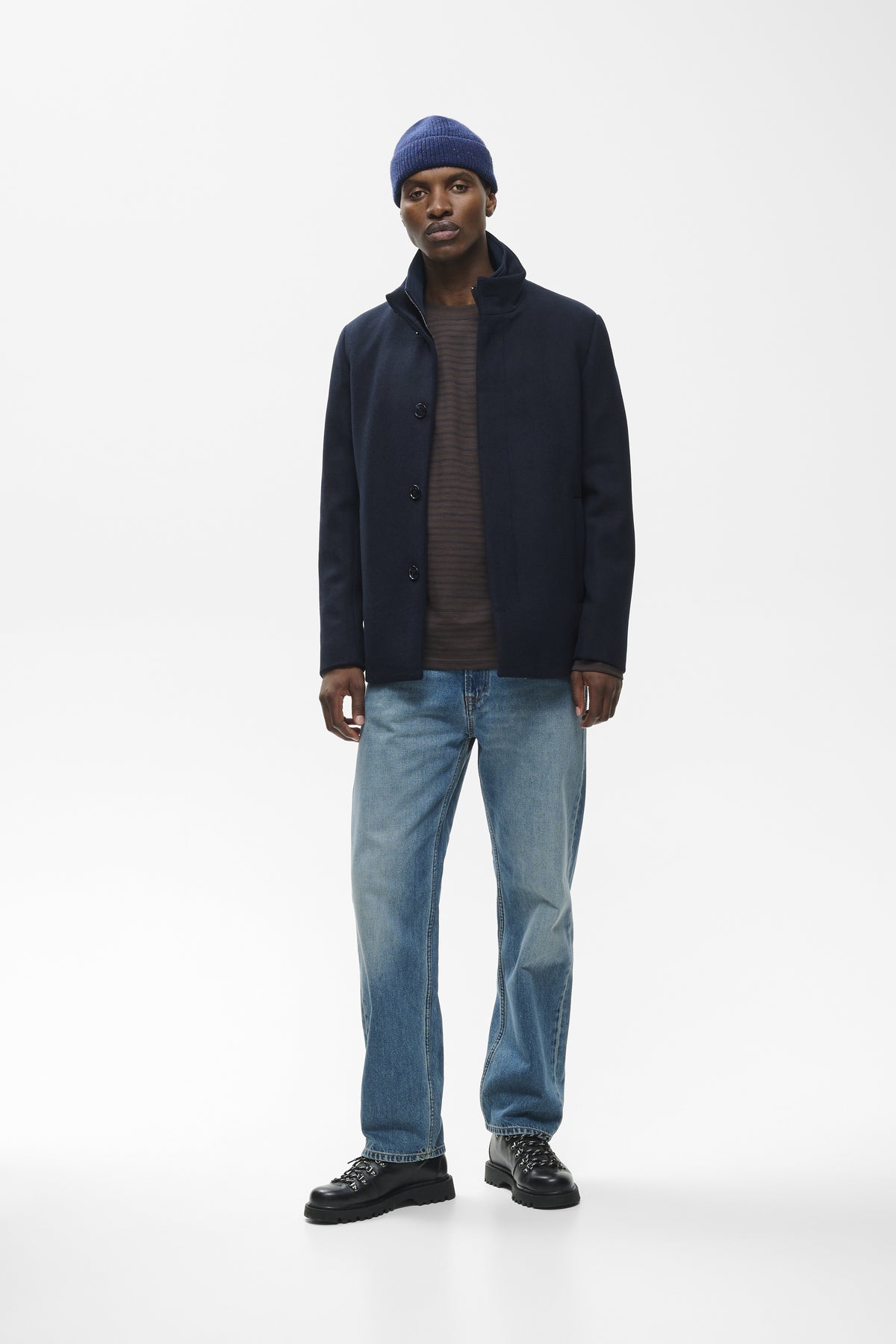 HARVEY SHORT WOOL COAT