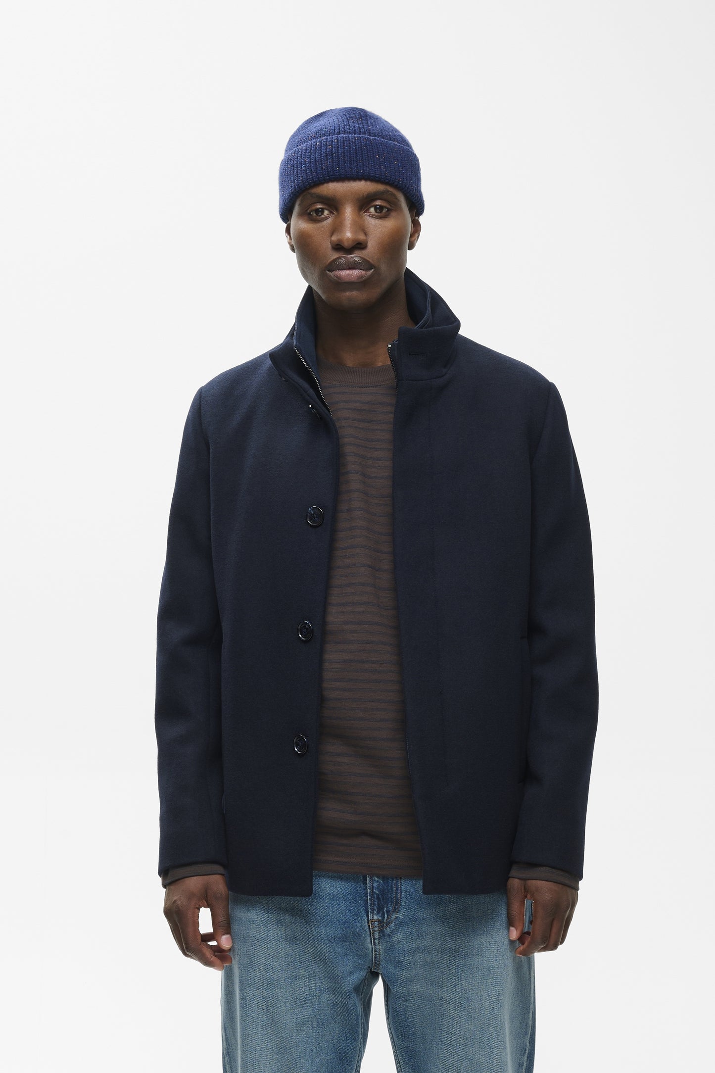 HARVEY SHORT WOOL COAT