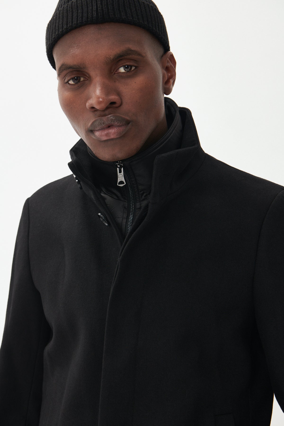 HARVEY SHORT WOOL COAT