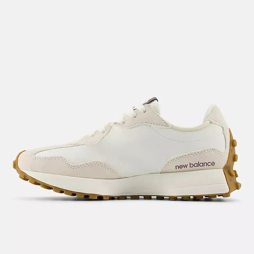 327 CLASSICS WHITE WITH PURPLE-LADIES SNEAKERS-NEW BALANCE-JB Evans Fashions & Footwear