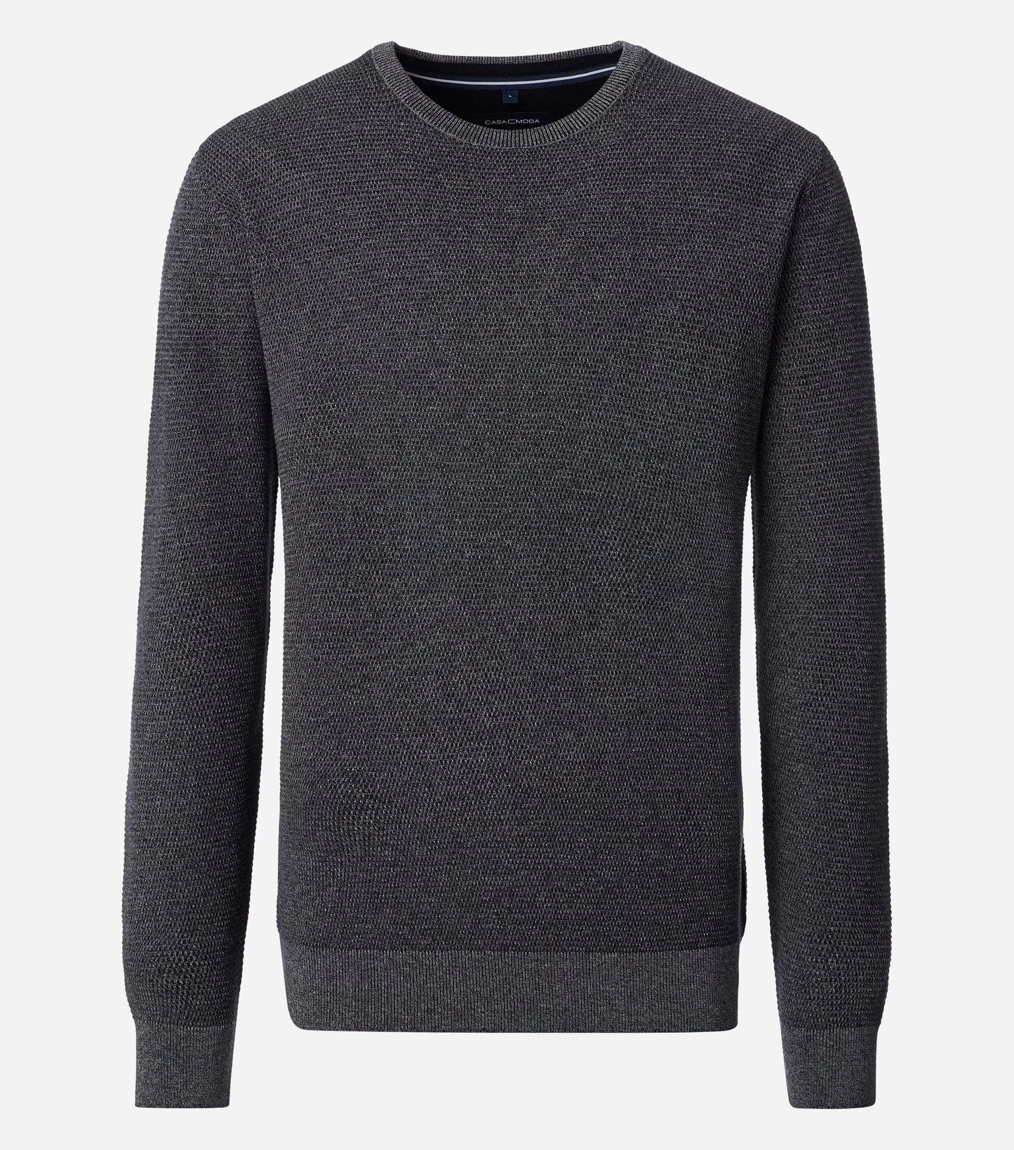 TEXTURED KNIT CREWNECK SWEATER - JB Evans Fashions & Footwear