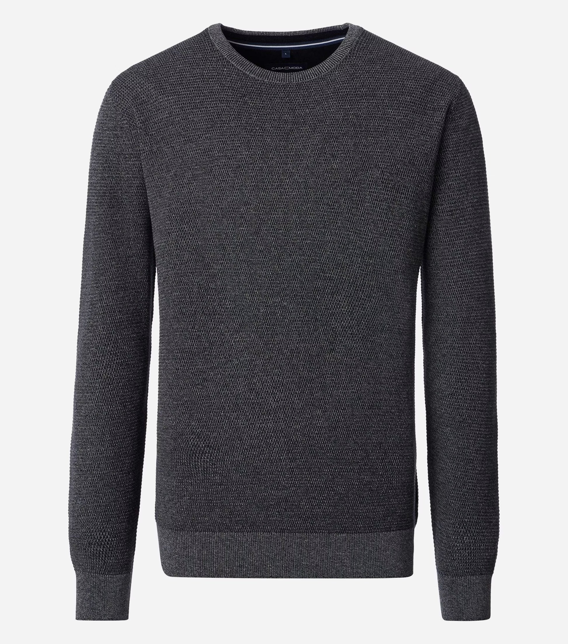 TEXTURED KNIT CREWNECK SWEATER - JB Evans Fashions & Footwear