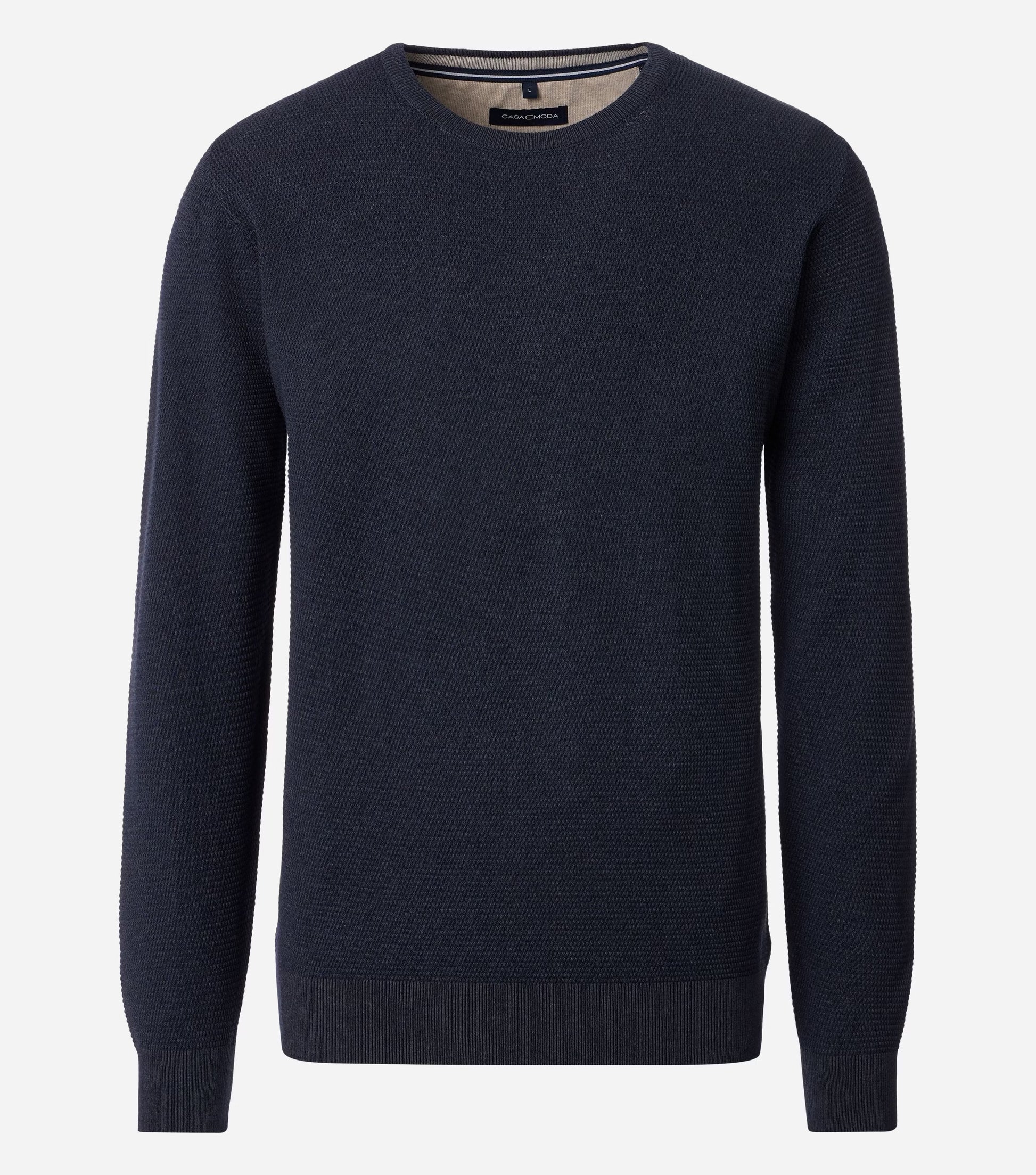 TEXTURED KNIT CREWNECK SWEATER - JB Evans Fashions & Footwear