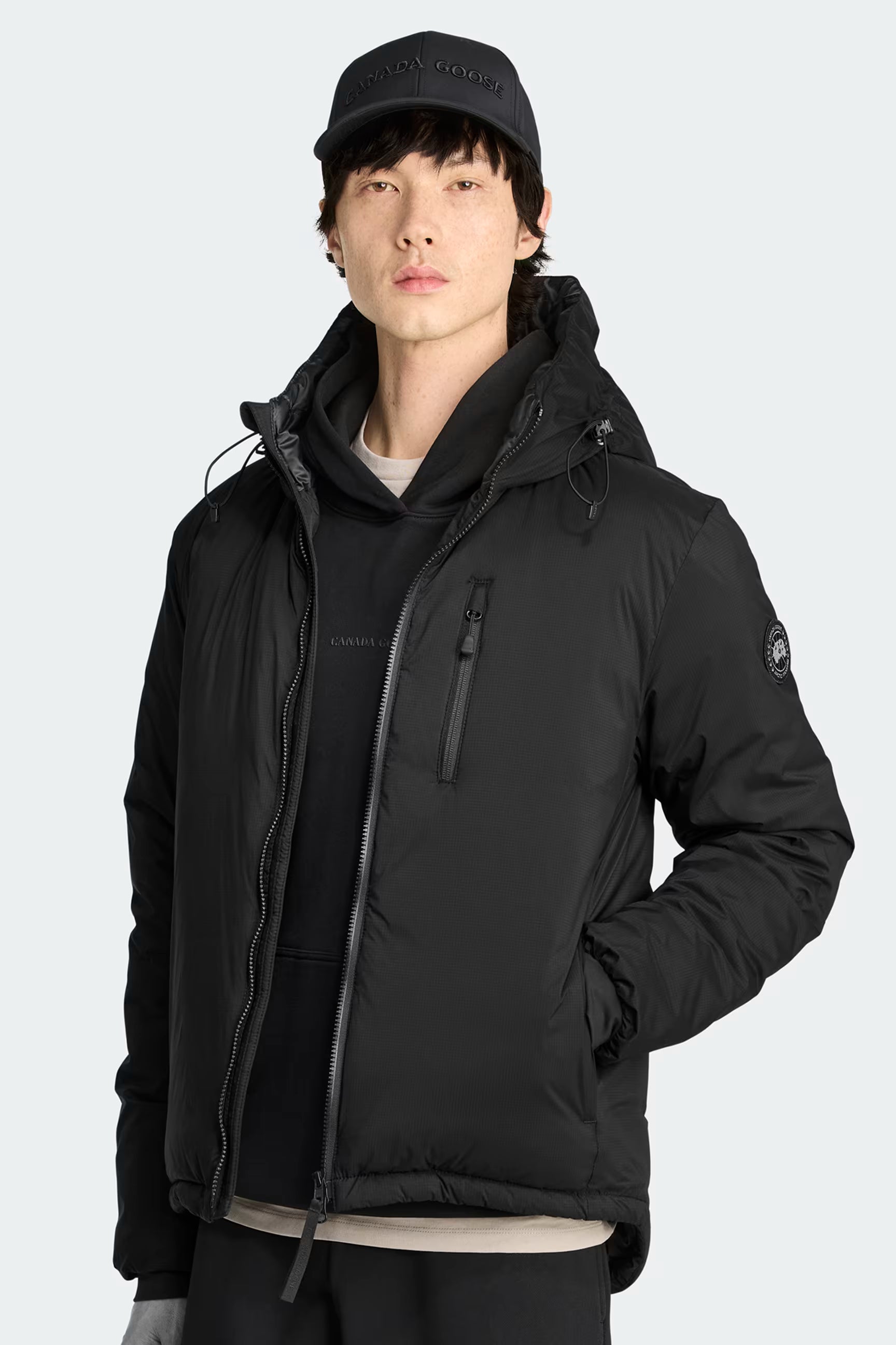 MENS LODGE HOODY BLACK DISC - JB Evans Fashions & Footwear