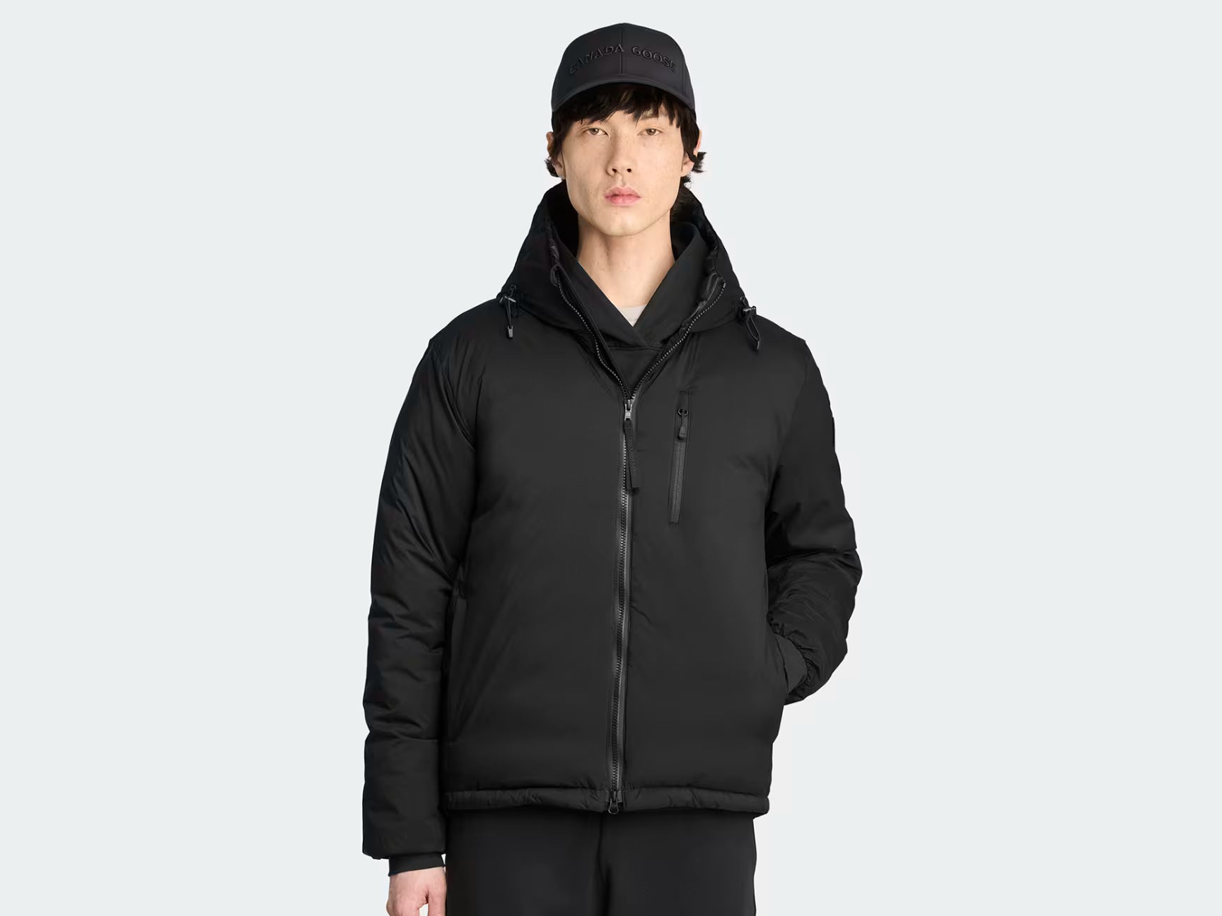 MENS LODGE HOODY BLACK DISC - JB Evans Fashions & Footwear