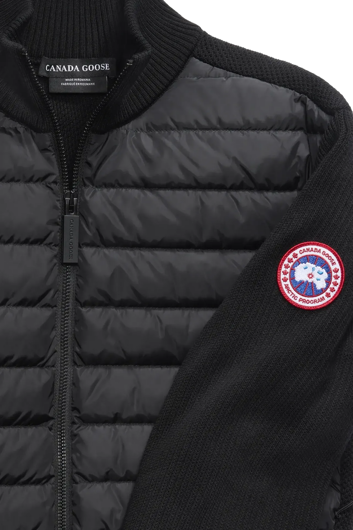 HYBRIDGE KNIT JACKET - BLACK