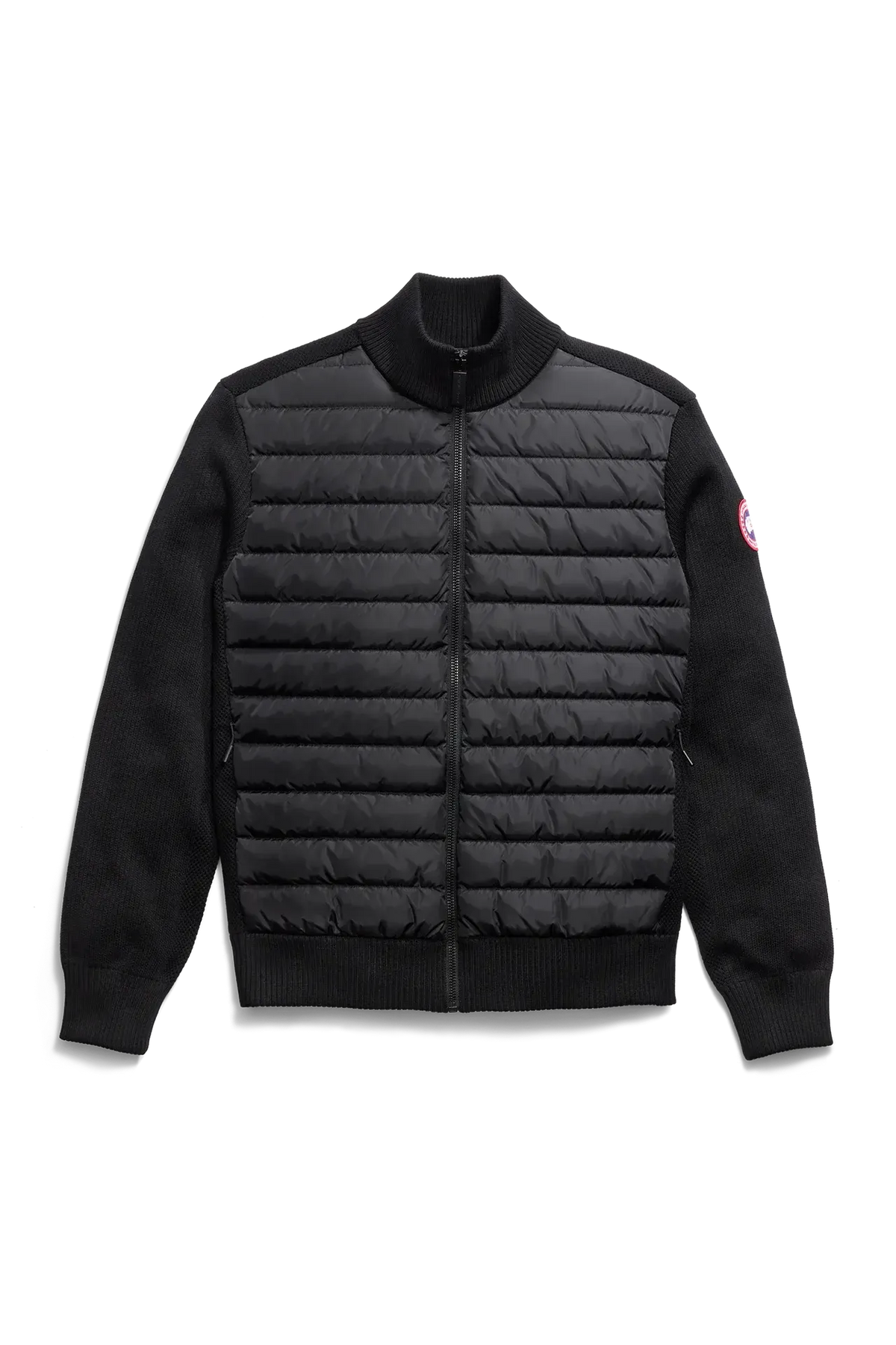 HYBRIDGE KNIT JACKET - BLACK