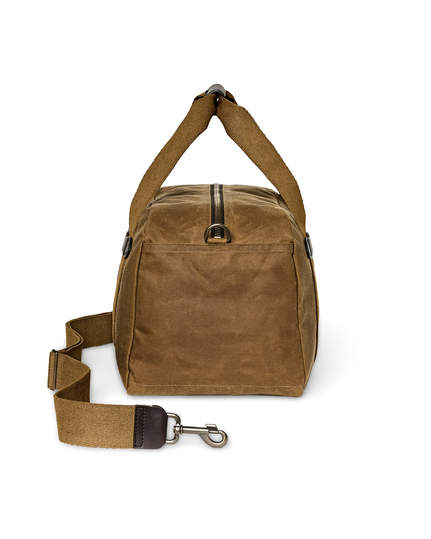 TIN CLOTH SMALL DUFFLE BAG DARK TAN