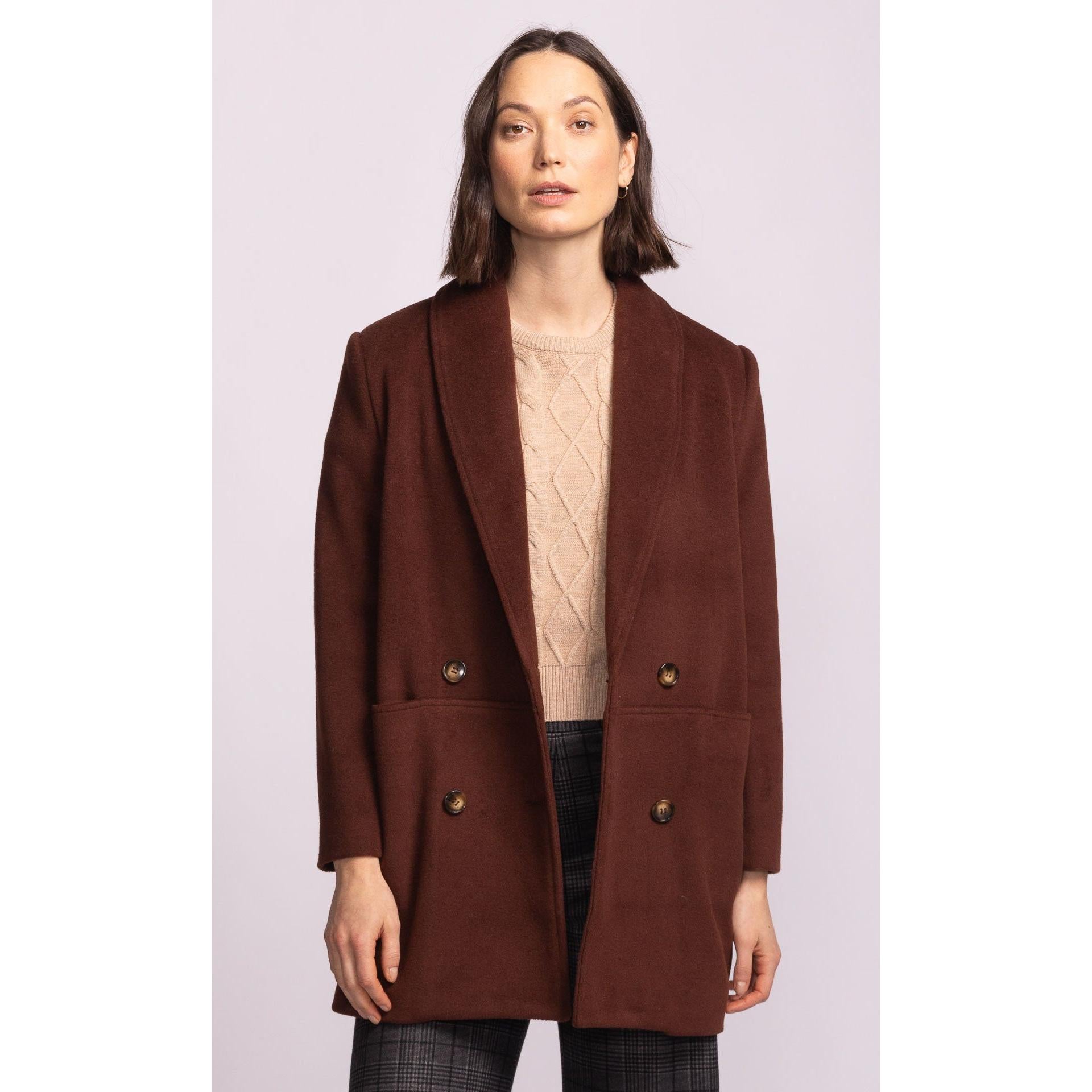 ADELAIDE COAT-LADIES LIGHTWEIGHT COATS & JACKETS-PINK MARTINI-JB Evans Fashions & Footwear