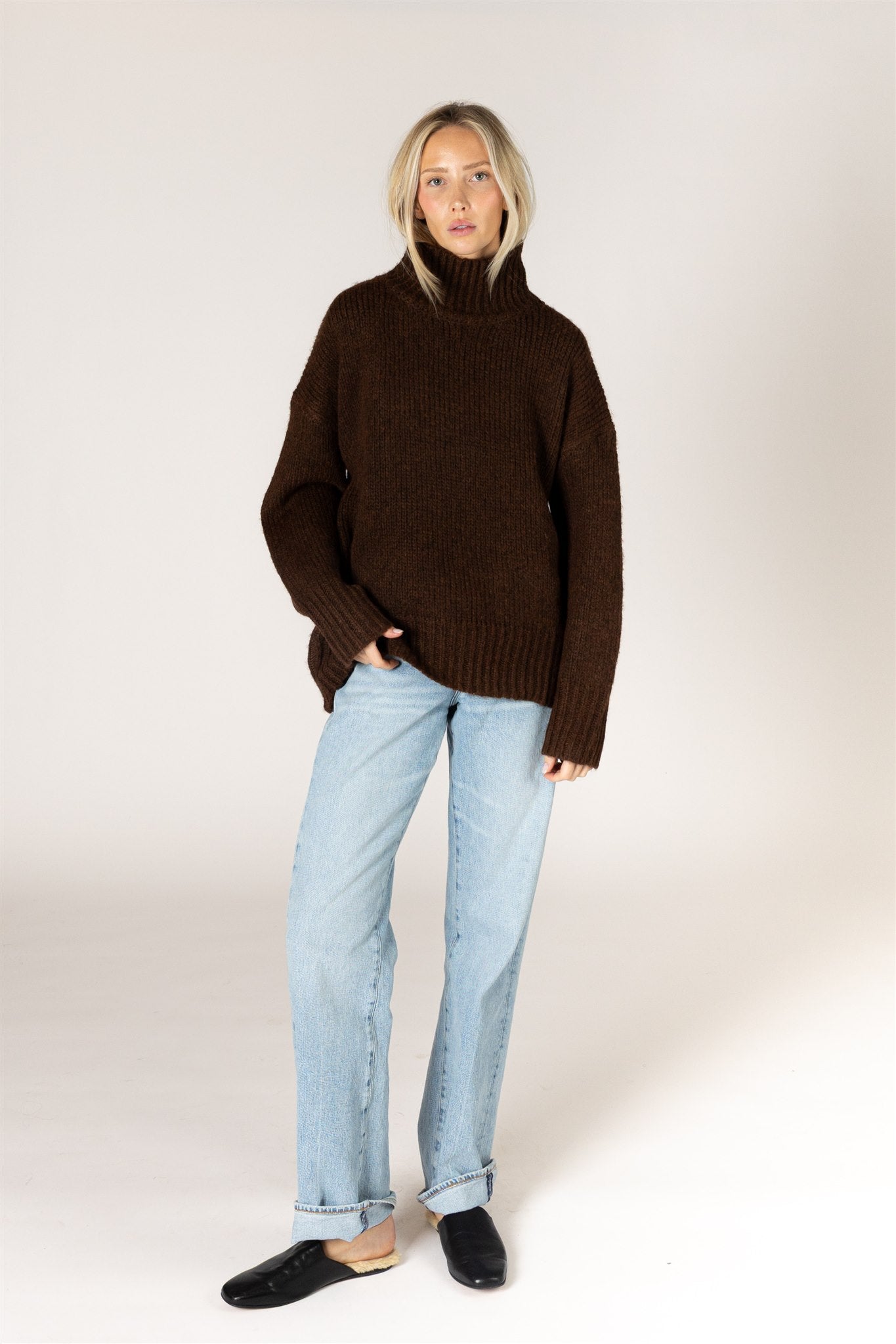 AGGIE MOCK SWEATER
