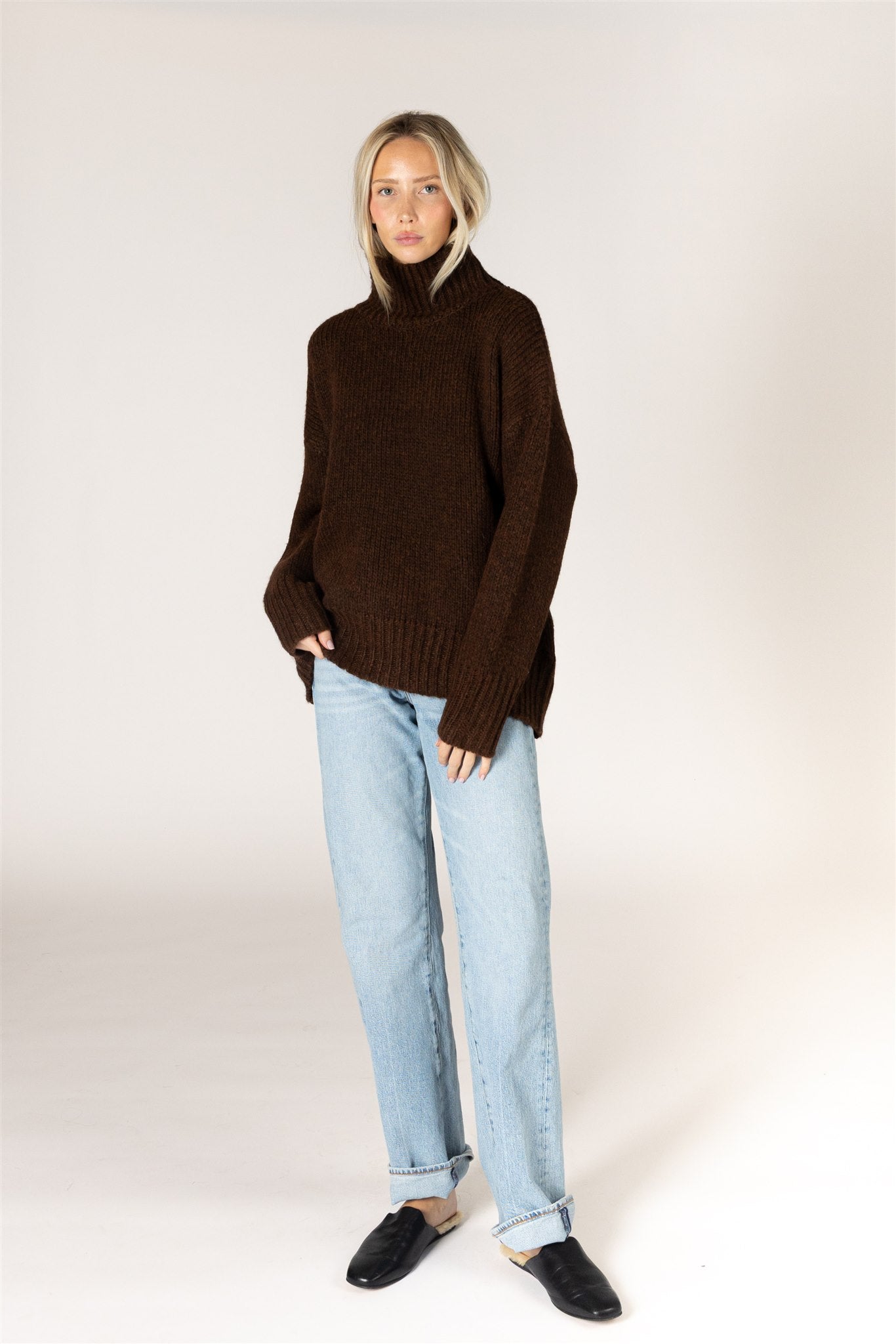 AGGIE MOCK SWEATER