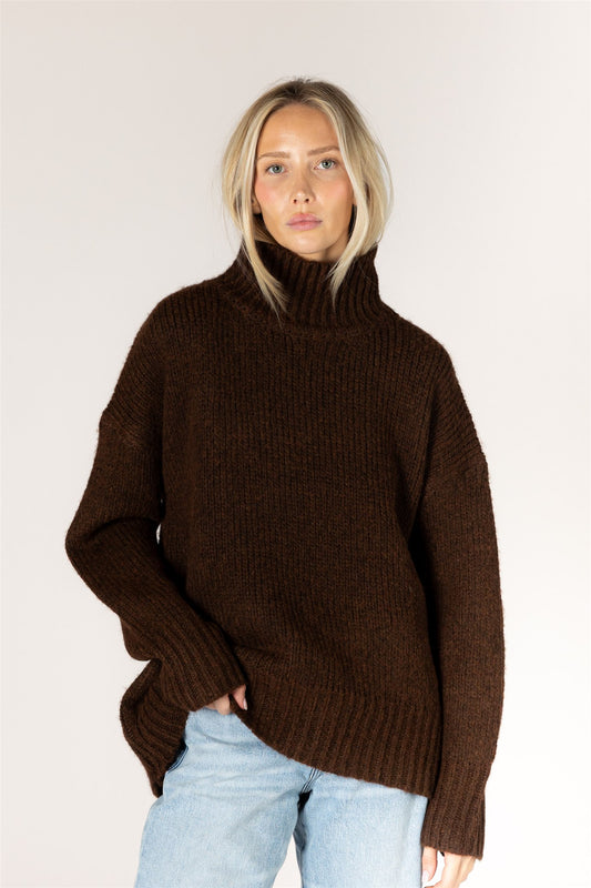 AGGIE MOCK SWEATER