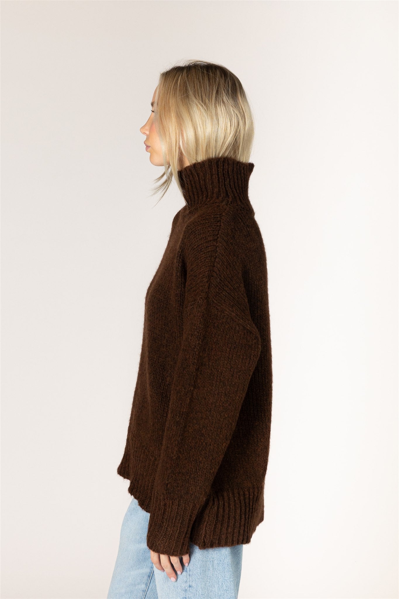 AGGIE MOCK SWEATER