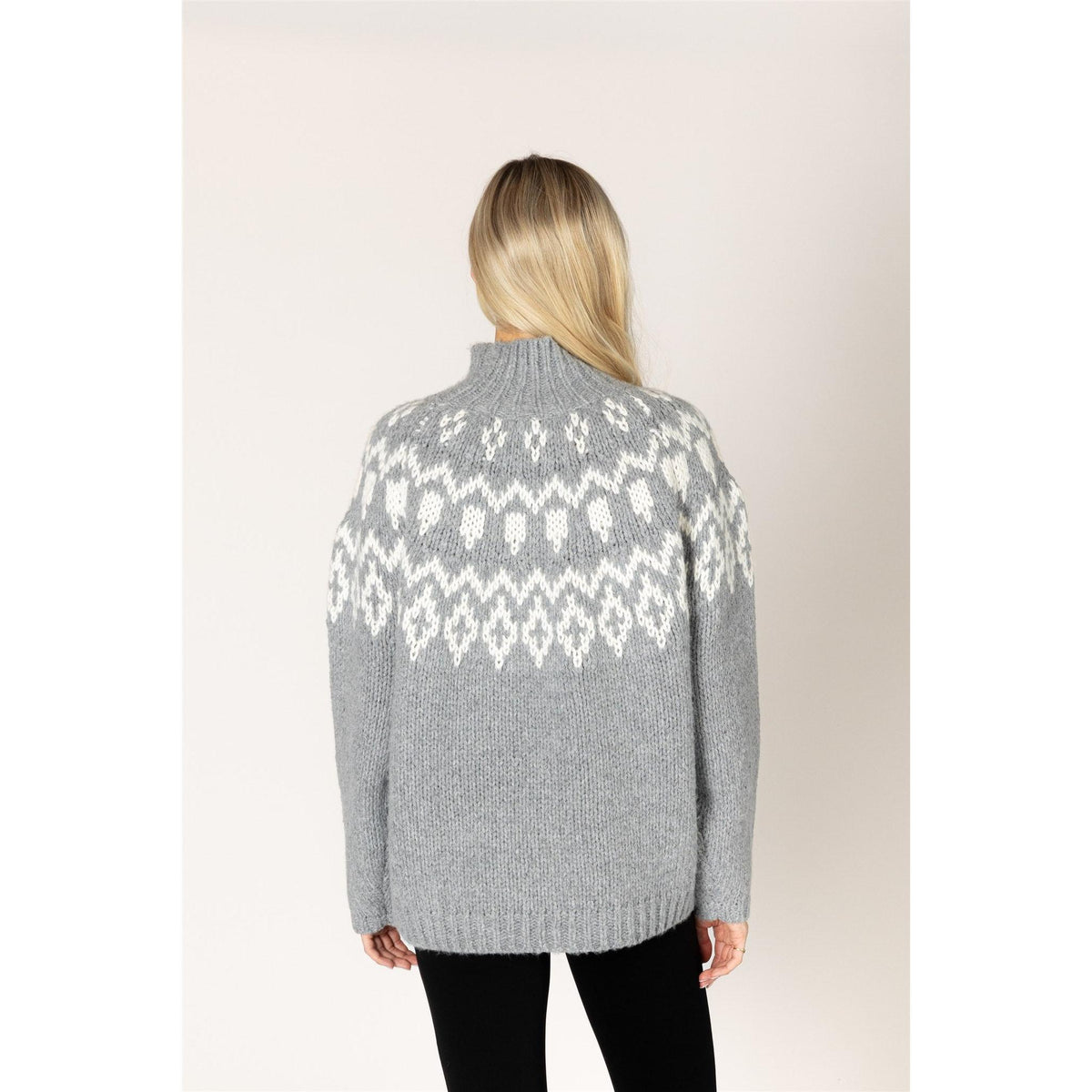 AGGIE MOCK SWEATER-LADIES SWEATERS & KNITS-LYLA & LUXE-JB Evans Fashions & Footwear