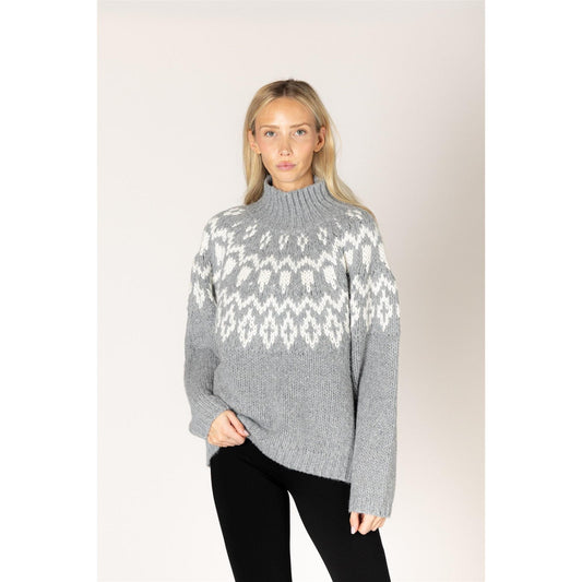 AGGIE MOCK SWEATER-LADIES SWEATERS & KNITS-LYLA & LUXE-JB Evans Fashions & Footwear