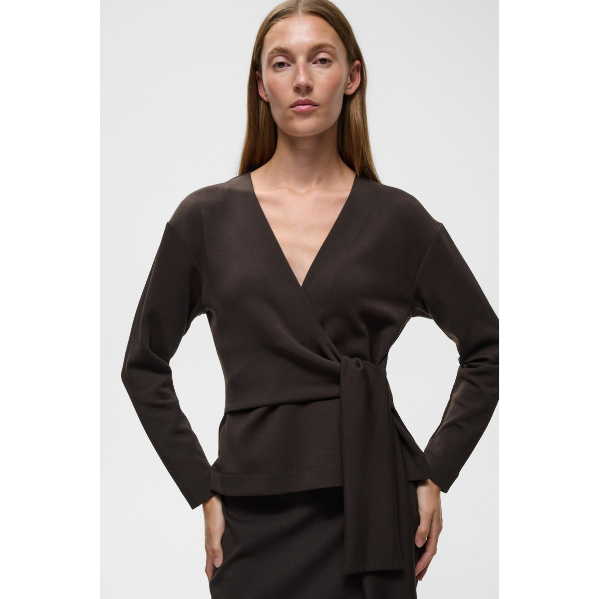 AGGIE VINCENT KNOT BLOUSE-LADIES TOPS-INWEAR-JB Evans Fashions & Footwear