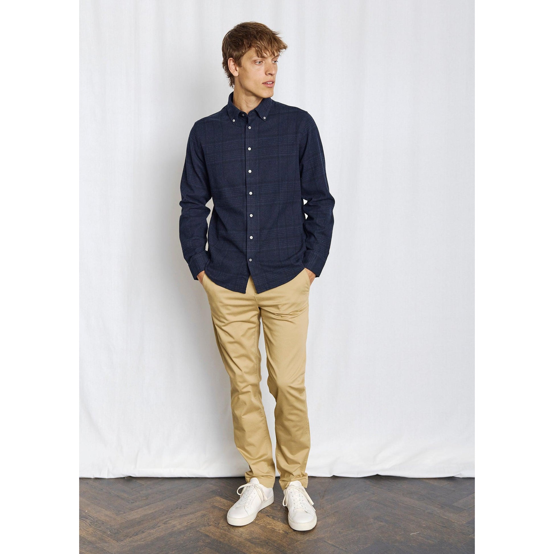 AKHLAQ CHECKED CASUAL MODERN-MENS SHIRTS-BRUUN STENGADE-JB Evans Fashions & Footwear