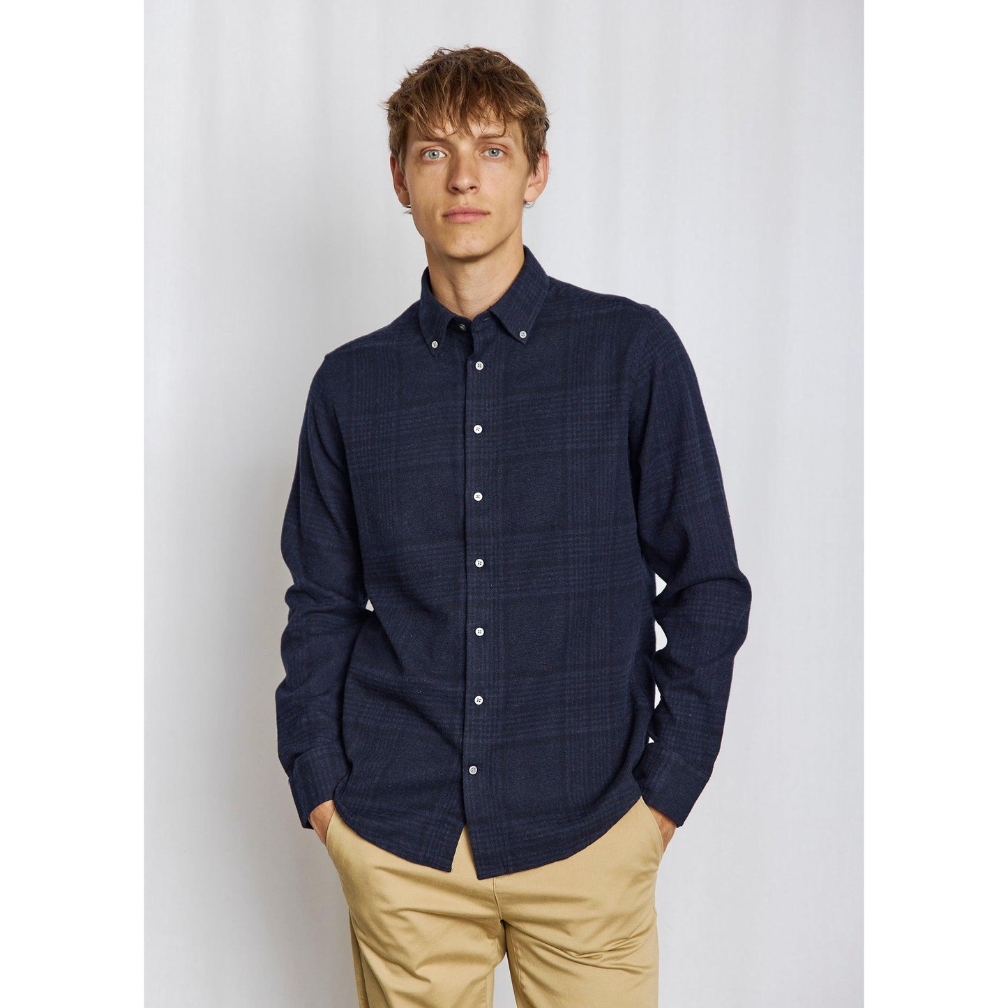 AKHLAQ CHECKED CASUAL MODERN-MENS SHIRTS-BRUUN STENGADE-JB Evans Fashions & Footwear