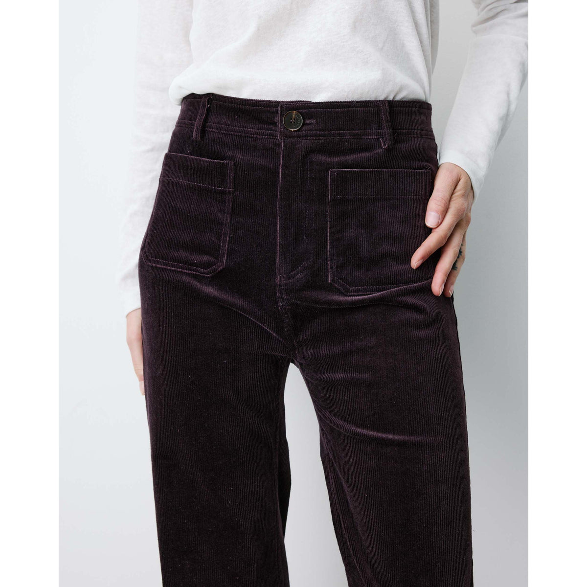 ALBAN CORD PANT-LADIES PANTS-GRACE & MILA-JB Evans Fashions & Footwear
