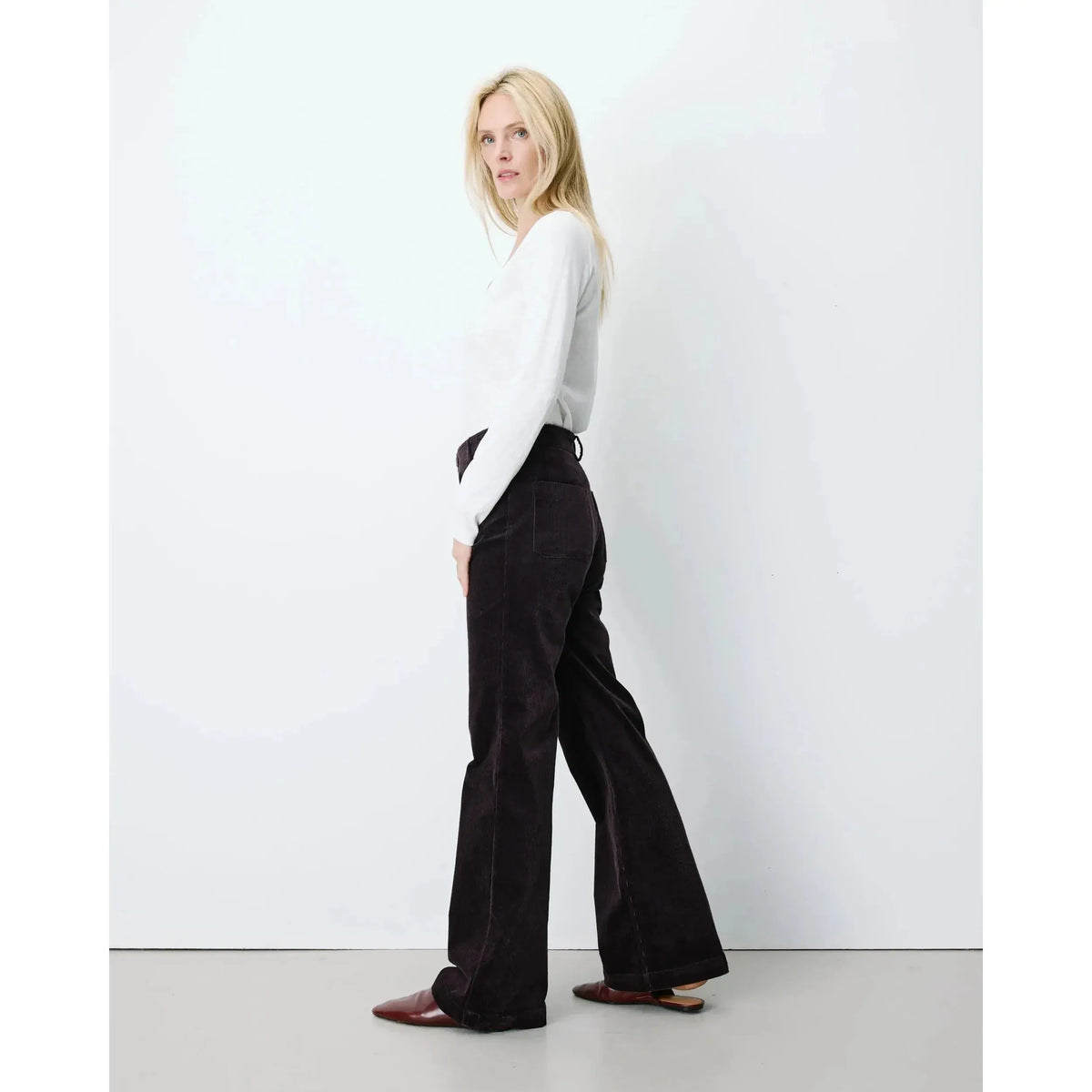 ALBAN CORD PANT-LADIES PANTS-GRACE & MILA-JB Evans Fashions & Footwear