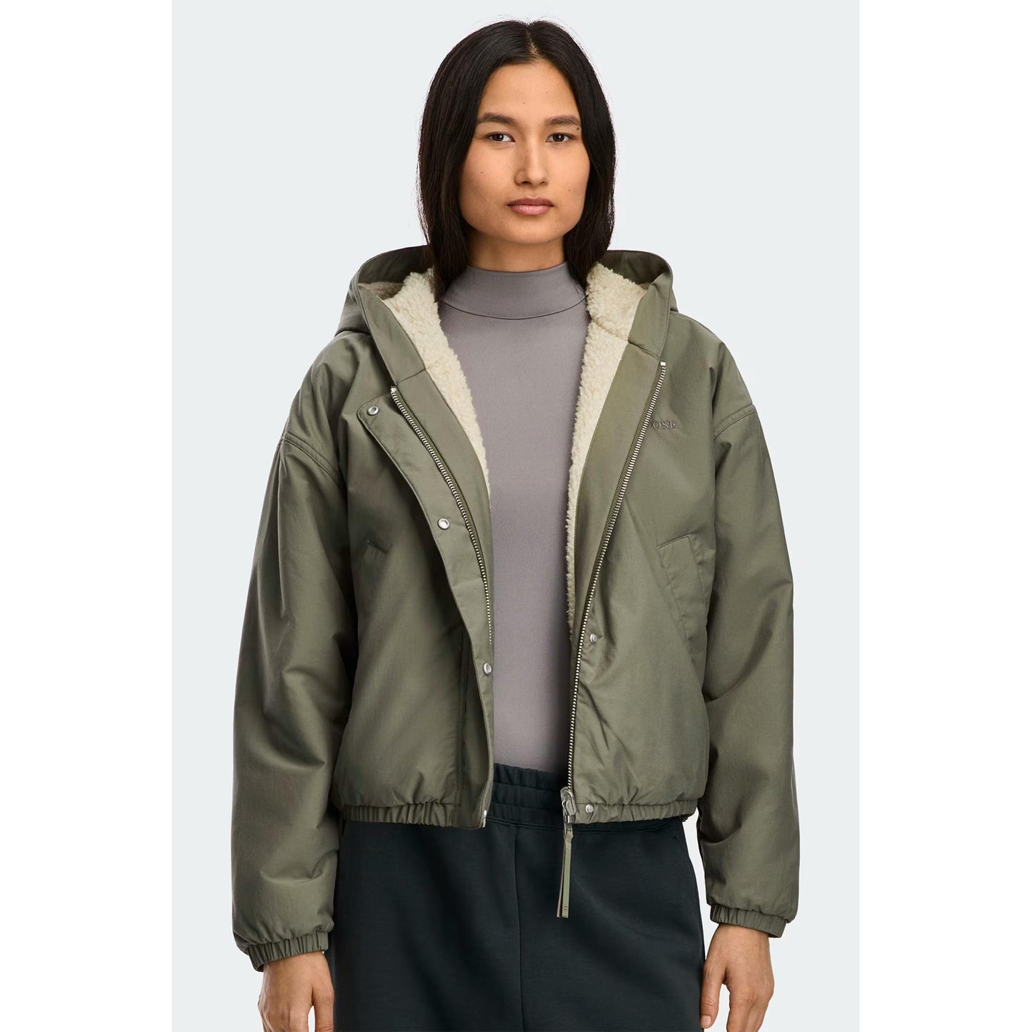 ALBERNI REVERIBLE FLEECE BOMBER-LADIES LIGHTWEIGHT COATS & JACKETS-CANADA GOOSE-JB Evans Fashions & Footwear