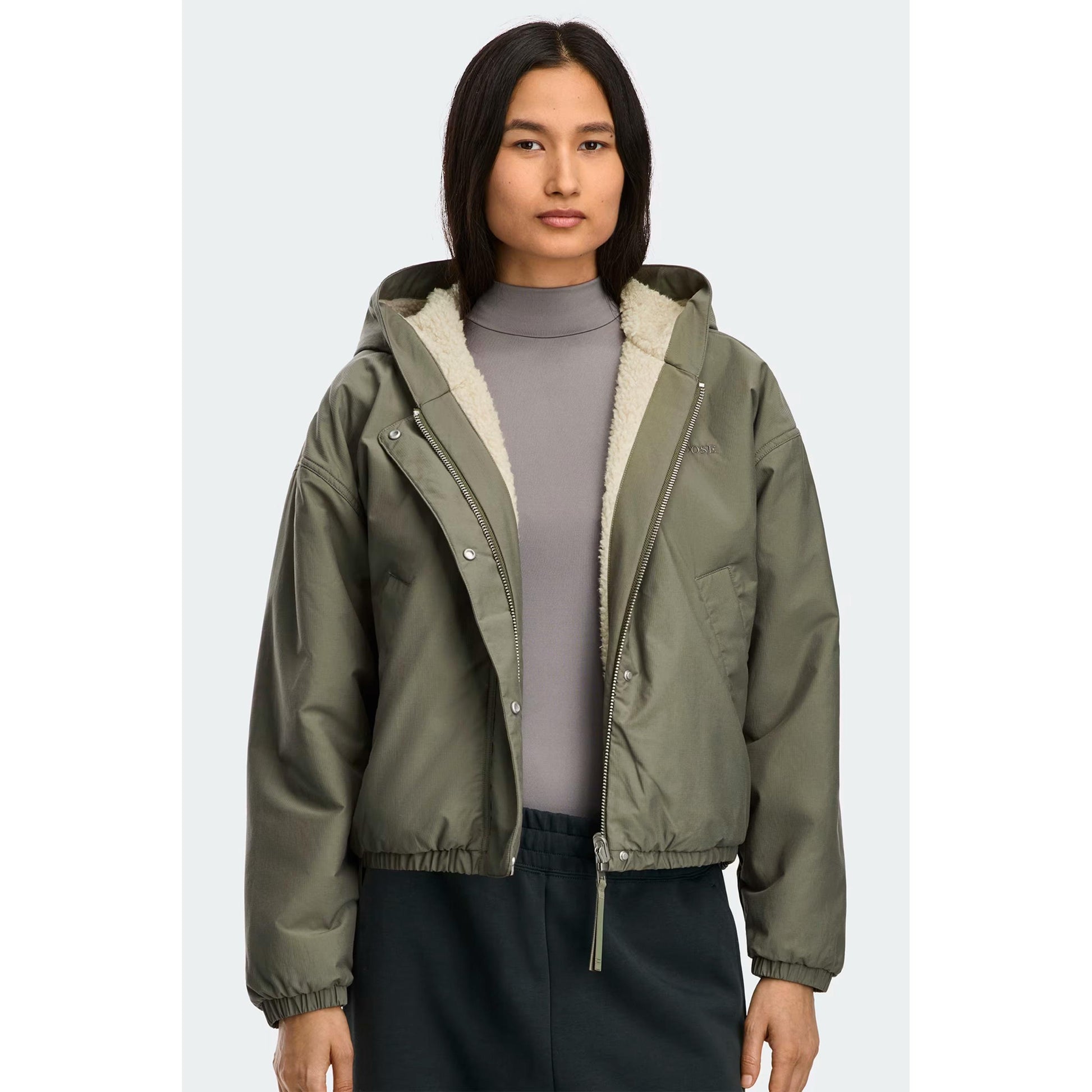 ALBERNI REVERIBLE FLEECE BOMBER-LADIES LIGHTWEIGHT COATS & JACKETS-CANADA GOOSE-JB Evans Fashions & Footwear