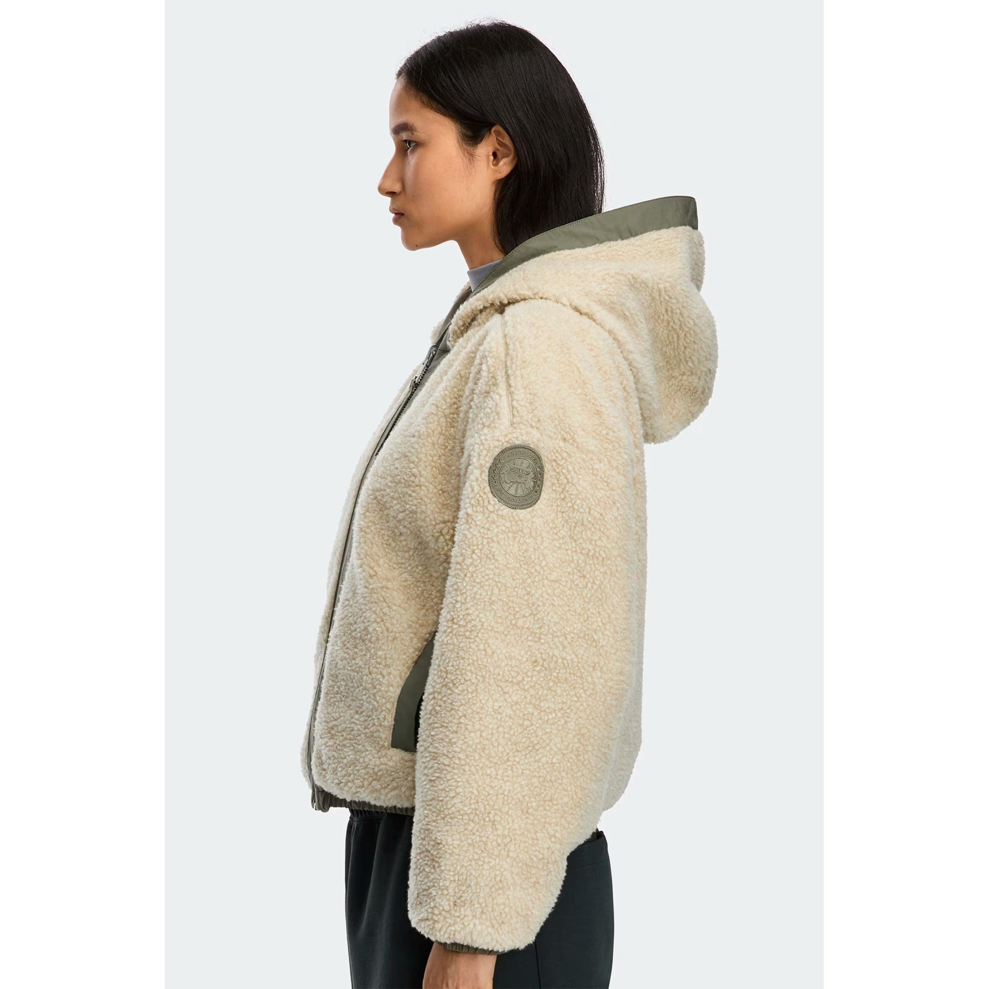 ALBERNI REVERIBLE FLEECE BOMBER-LADIES LIGHTWEIGHT COATS & JACKETS-CANADA GOOSE-JB Evans Fashions & Footwear