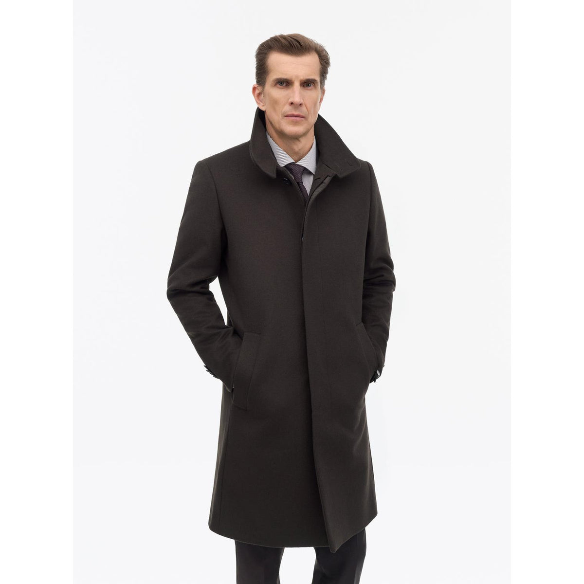 ALERIC COAT STRUCTURED WOOL-OVERCOATS-TIGER OF SWEDEN-JB Evans Fashions & Footwear