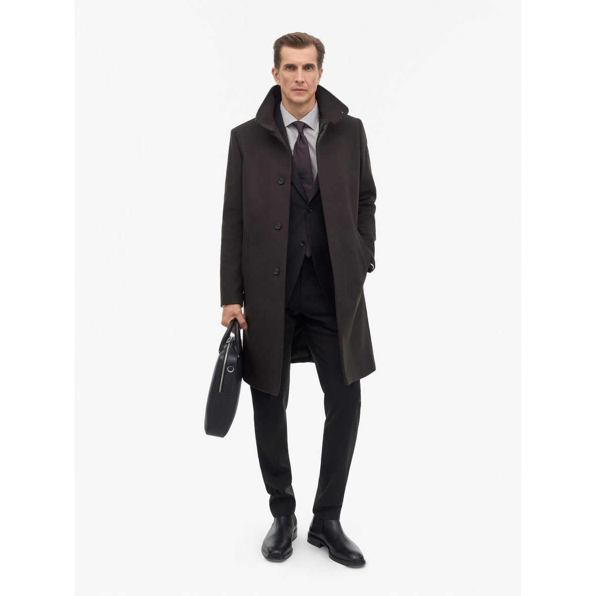 ALERIC COAT STRUCTURED WOOL-OVERCOATS-TIGER OF SWEDEN-JB Evans Fashions & Footwear