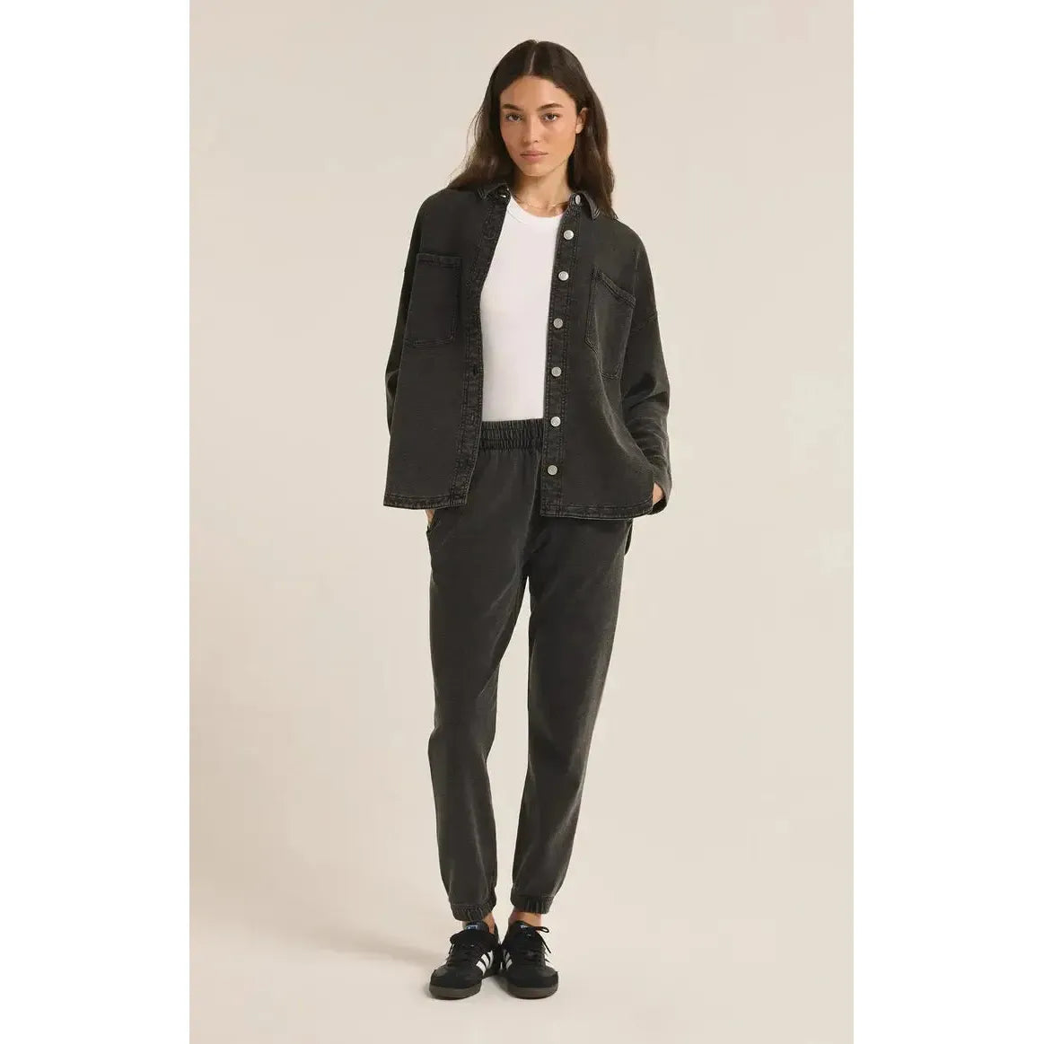 ALL DAY KNIT DENIM JACKET-LADIES LIGHTWEIGHT COATS & JACKETS-Z SUPPLY-JB Evans Fashions & Footwear
