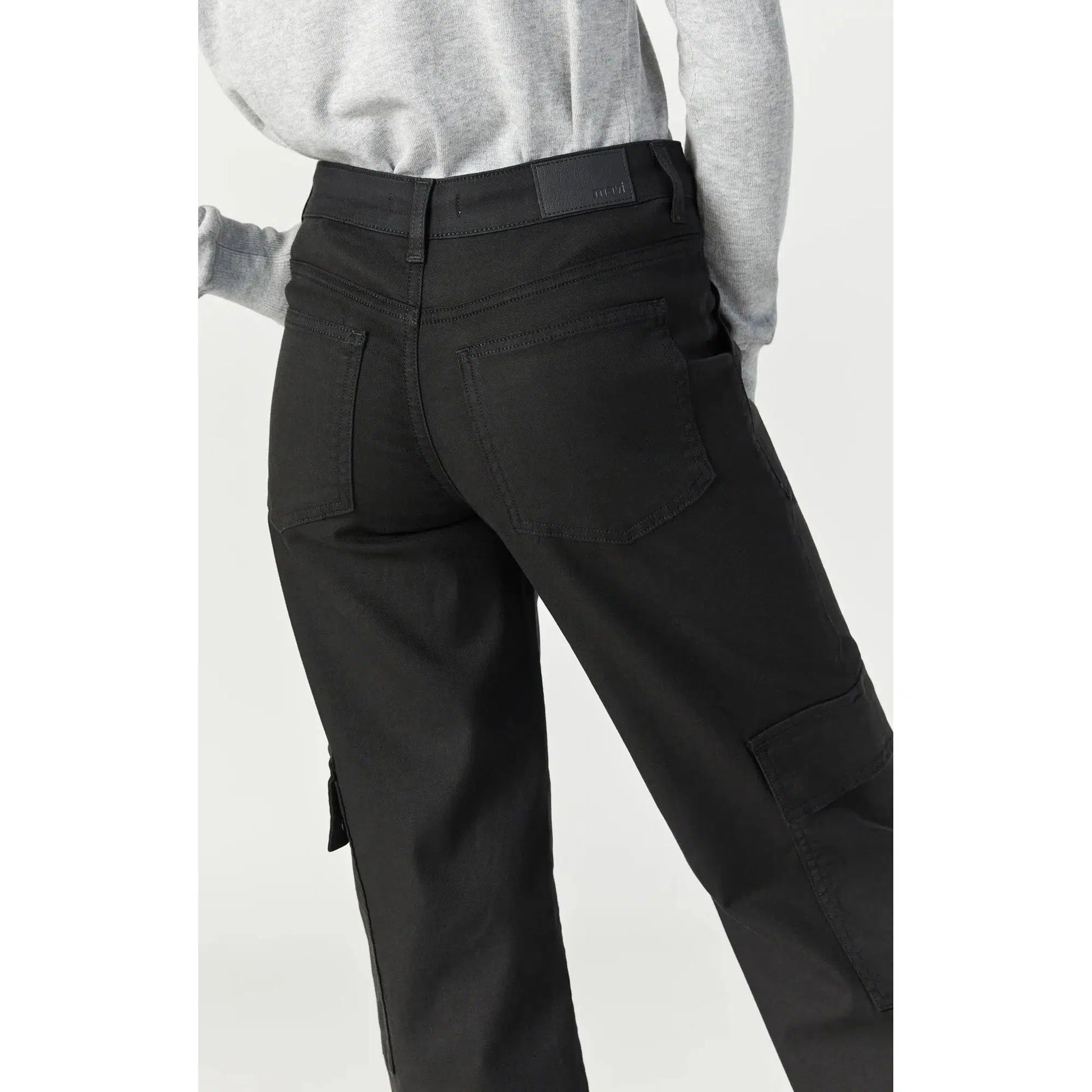 ALVA BLACK LUXE TWILL CARGO-LADIES PANTS-MAVI-JB Evans Fashions & Footwear