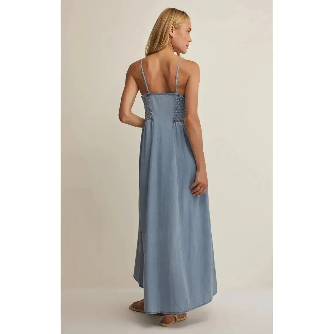 ANGEL EYES TWILL MIDI DRESS-LADIES DRESSES & JUMPERS-Z SUPPLY-JB Evans Fashions & Footwear