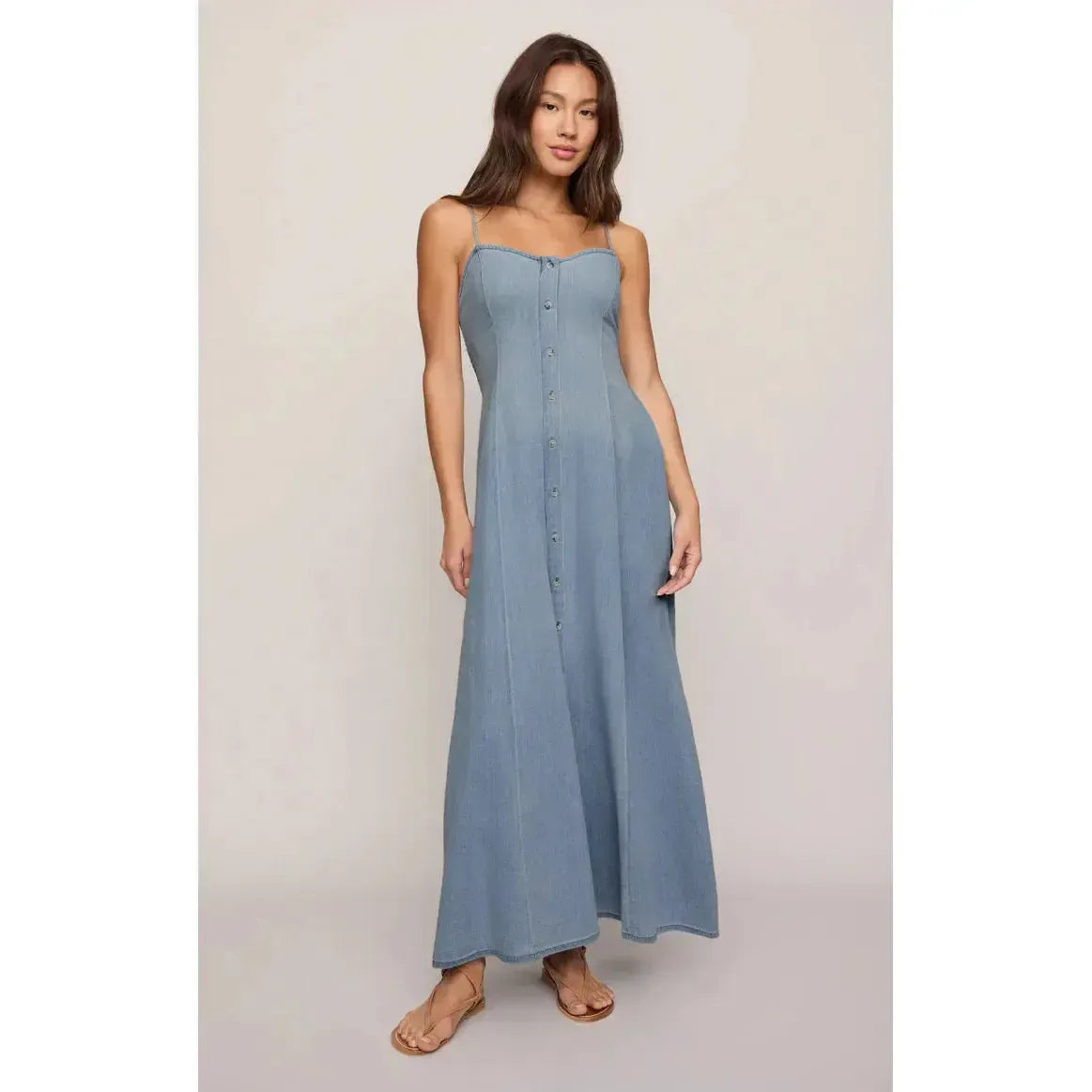 ANGEL EYES TWILL MIDI DRESS-LADIES DRESSES & JUMPERS-Z SUPPLY-JB Evans Fashions & Footwear