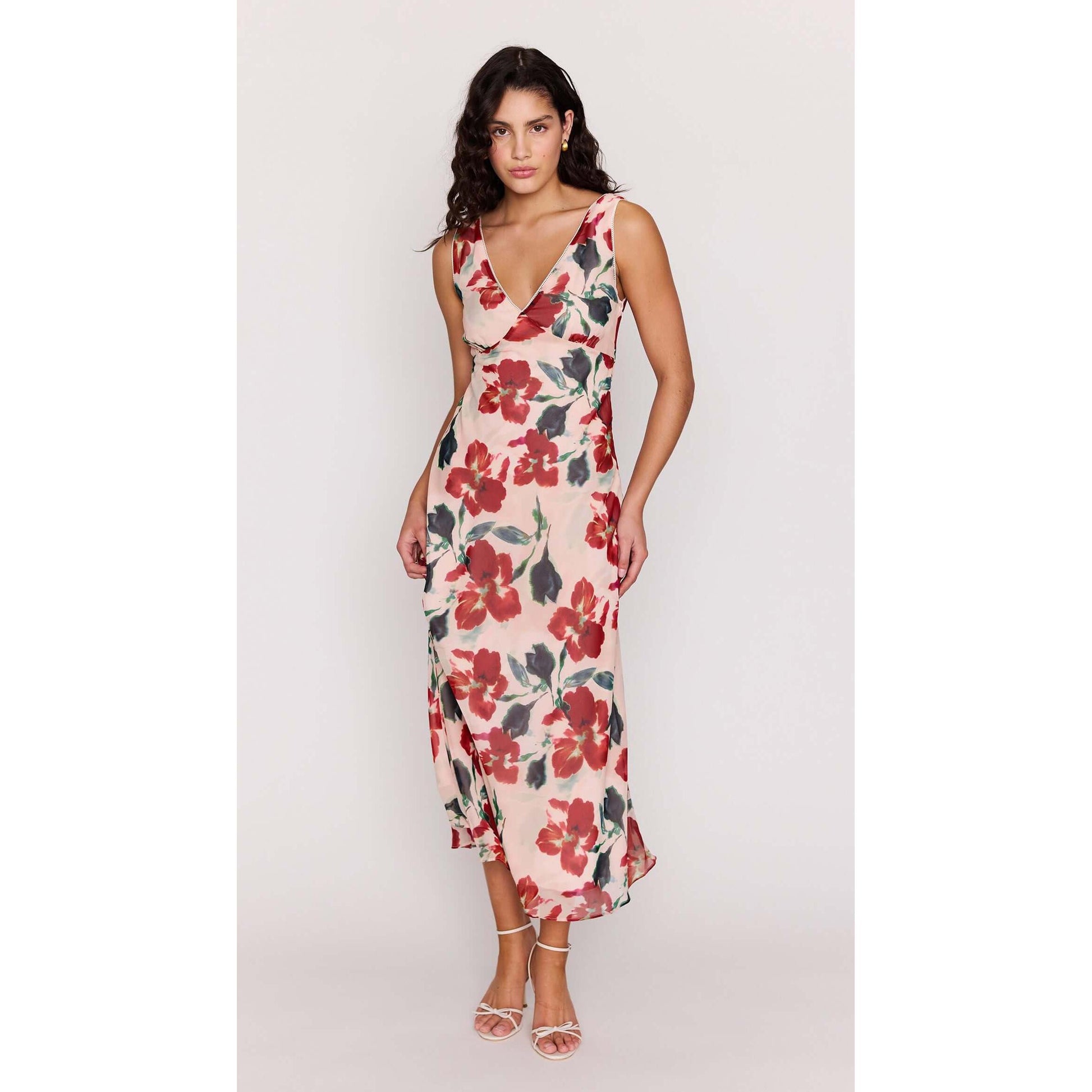 ARABELLA BIAS MIDI DRESS-LADIES DRESSES & JUMPERS-MINK PINK-JB Evans Fashions & Footwear