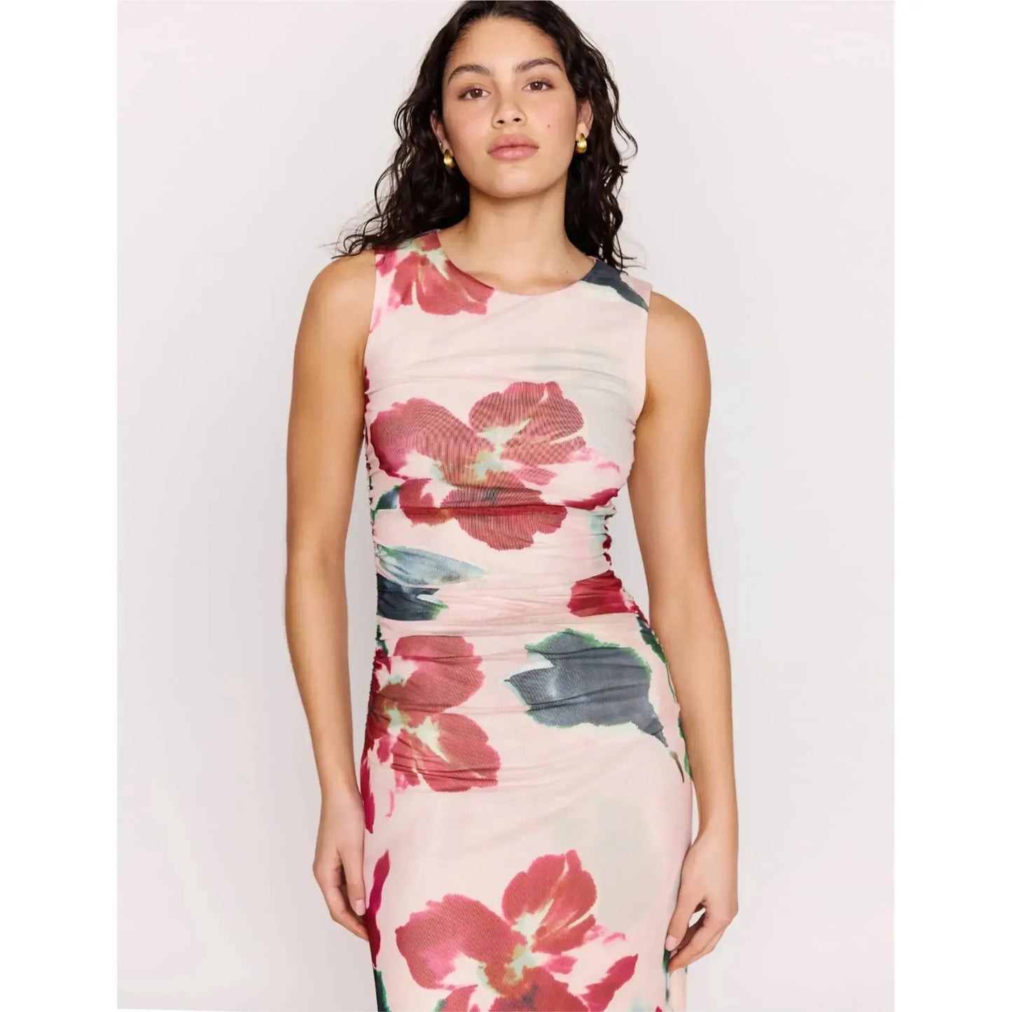 ARABELLA MESH MIDI DRESS-LADIES DRESSES & JUMPERS-MINK PINK-JB Evans Fashions & Footwear