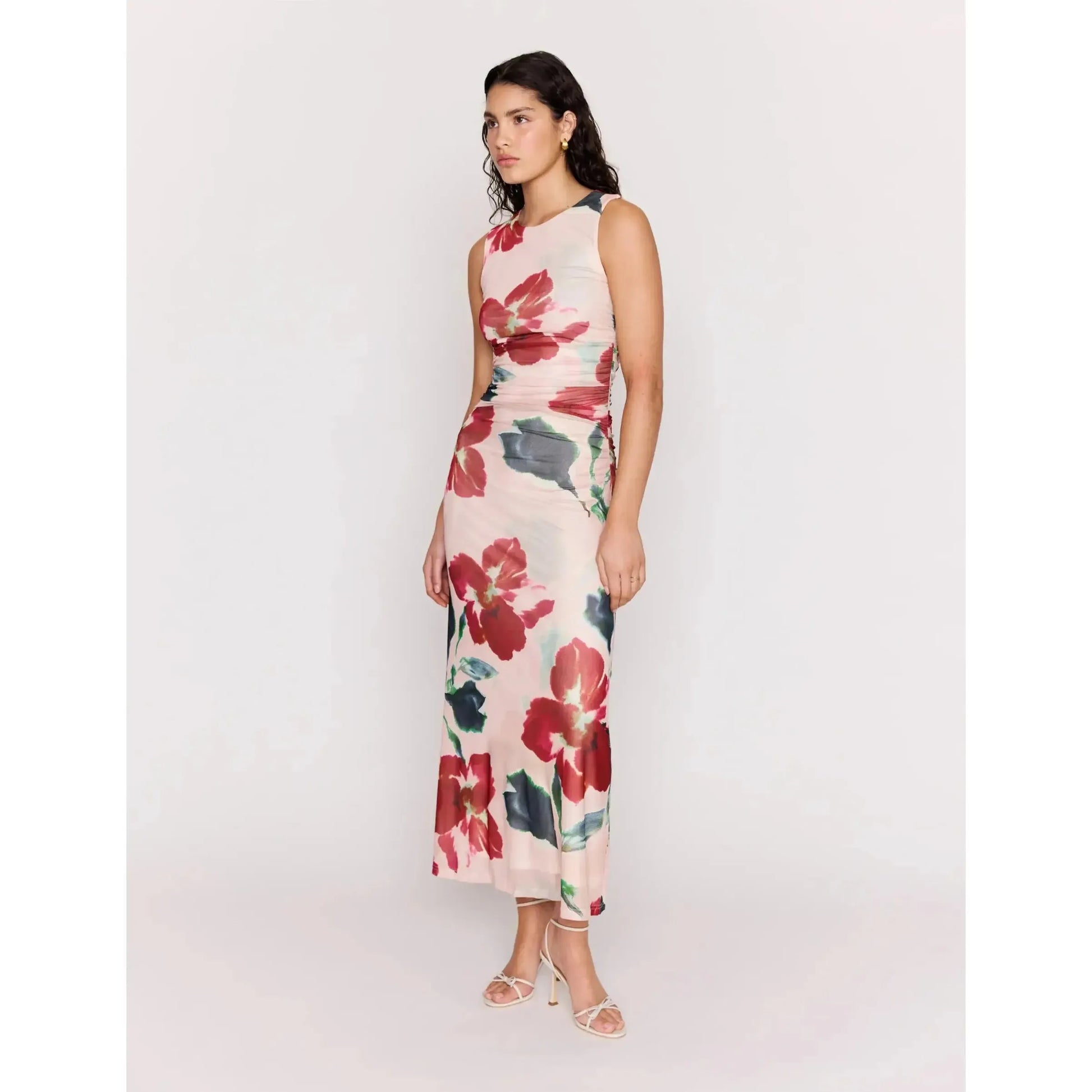 ARABELLA MESH MIDI DRESS-LADIES DRESSES & JUMPERS-MINK PINK-JB Evans Fashions & Footwear