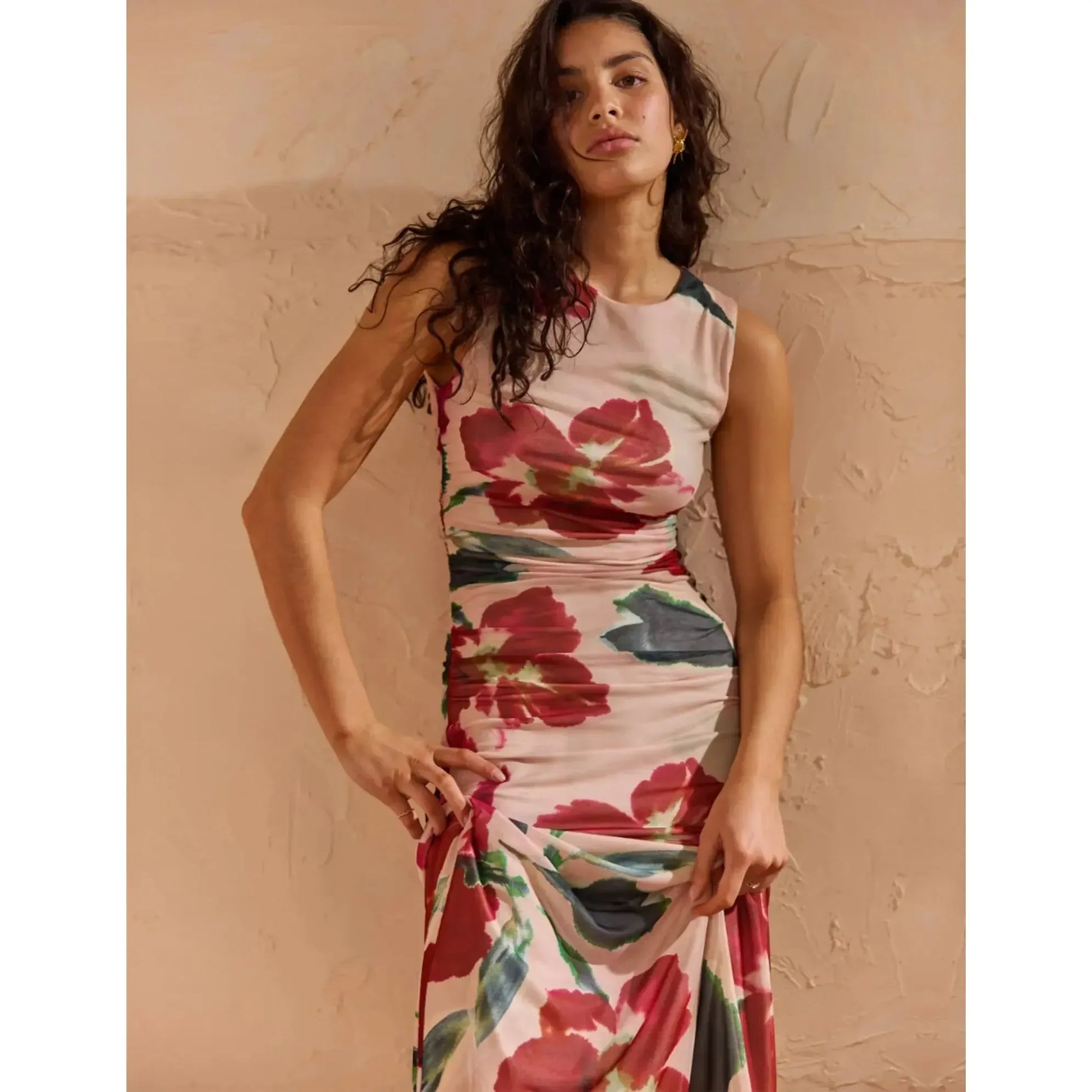 ARABELLA MESH MIDI DRESS-LADIES DRESSES & JUMPERS-MINK PINK-JB Evans Fashions & Footwear