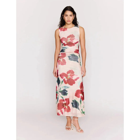 ARABELLA MESH MIDI DRESS-LADIES DRESSES & JUMPERS-MINK PINK-JB Evans Fashions & Footwear