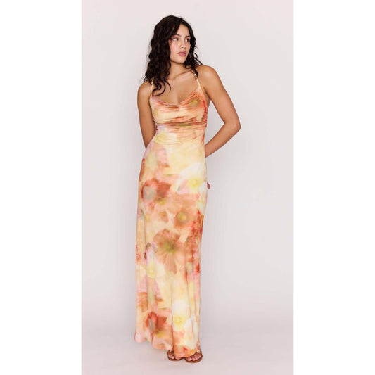 ARIA MESH MAXI DRESS-LADIES DRESSES & JUMPERS-MINK PINK-JB Evans Fashions & Footwear